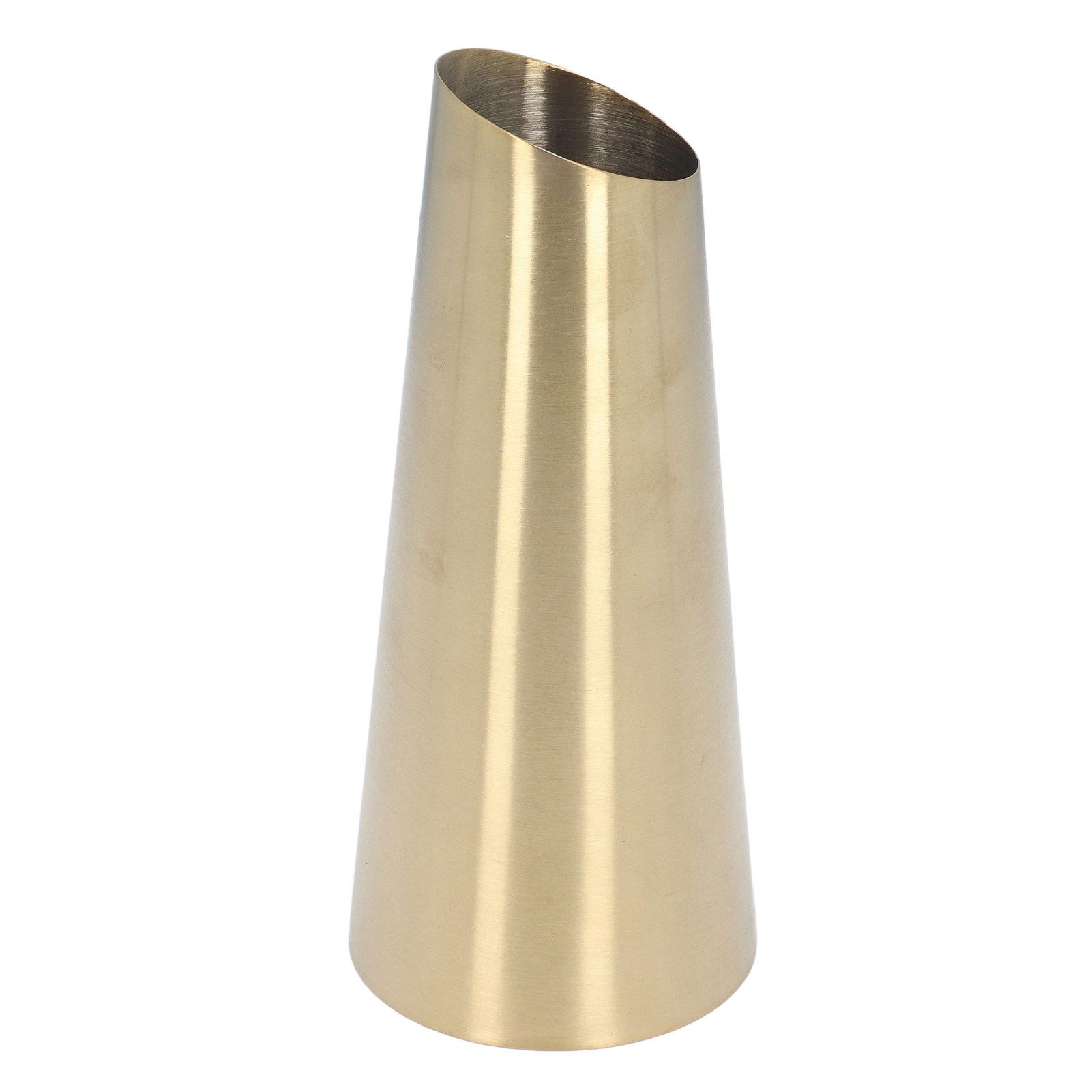 Gold Vase 304 Stainless Steel Conic Shape Narrow Mouth Simple Modern Style Desk Vase for Home Office Dormitory - Image 2