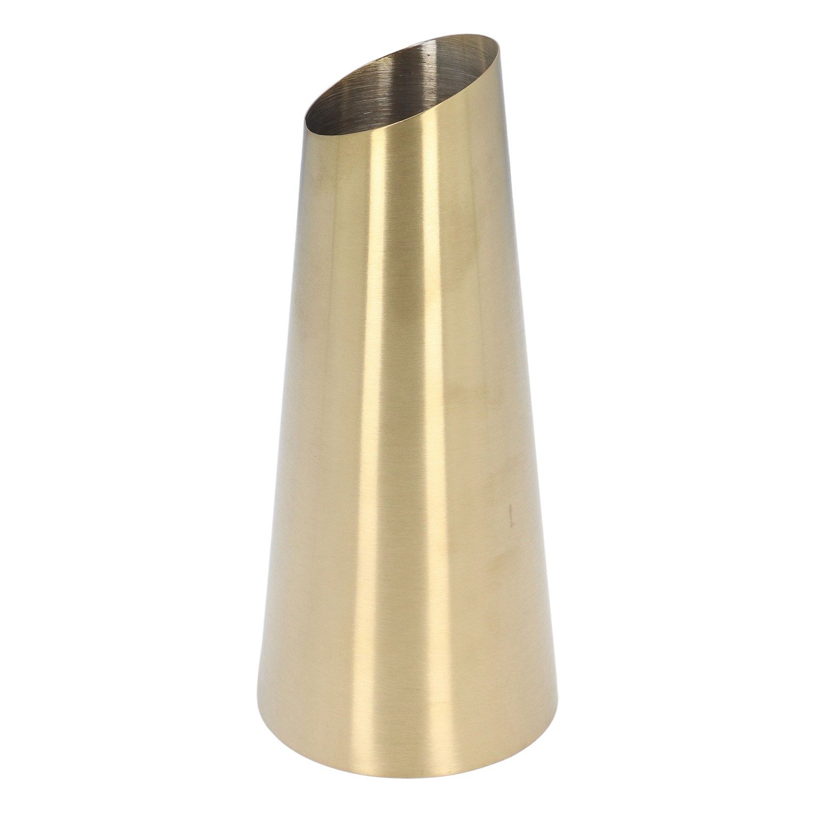 Gold Vase 304 Stainless Steel Conic Shape Narrow Mouth Simple Modern Style Desk Vase for Home Office Dormitory - Image 3