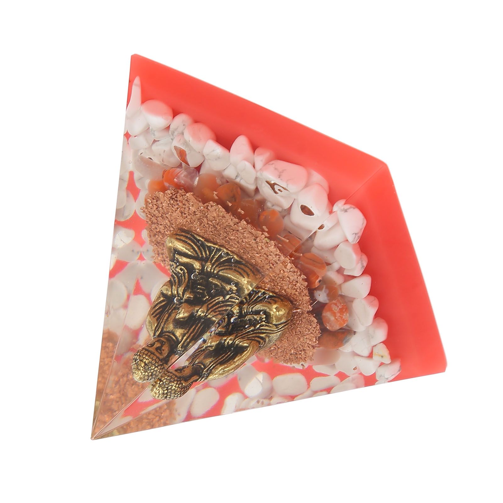 Crystal Pyramid Buddha Epoxy Energy Stone Handicraft for Household Decoration Office Desktop - Image 7