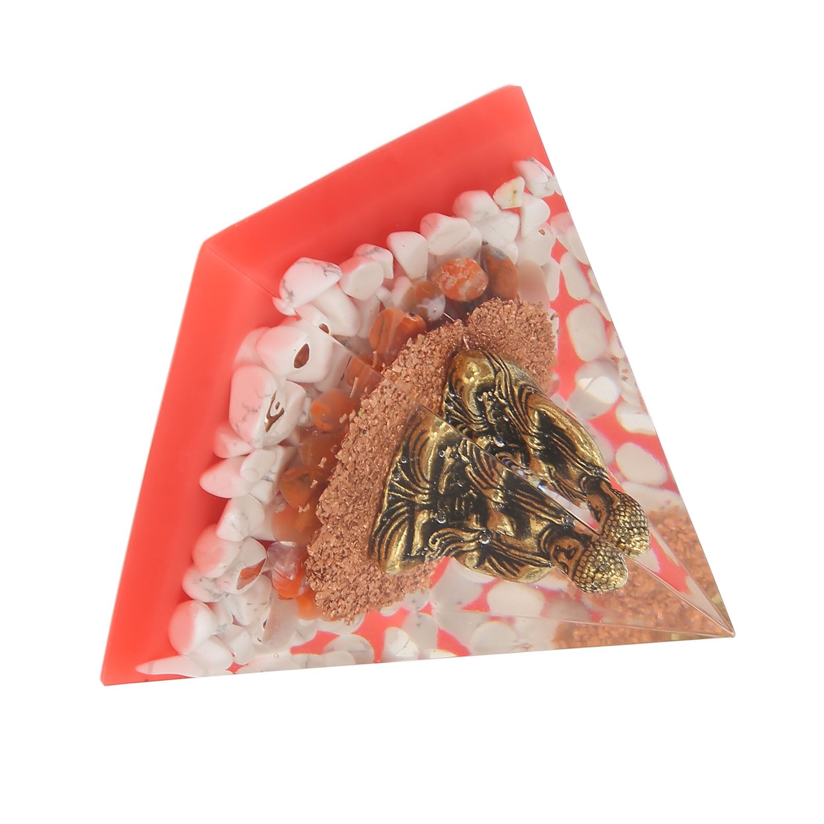 Crystal Pyramid Buddha Epoxy Energy Stone Handicraft for Household Decoration Office Desktop - Image 8