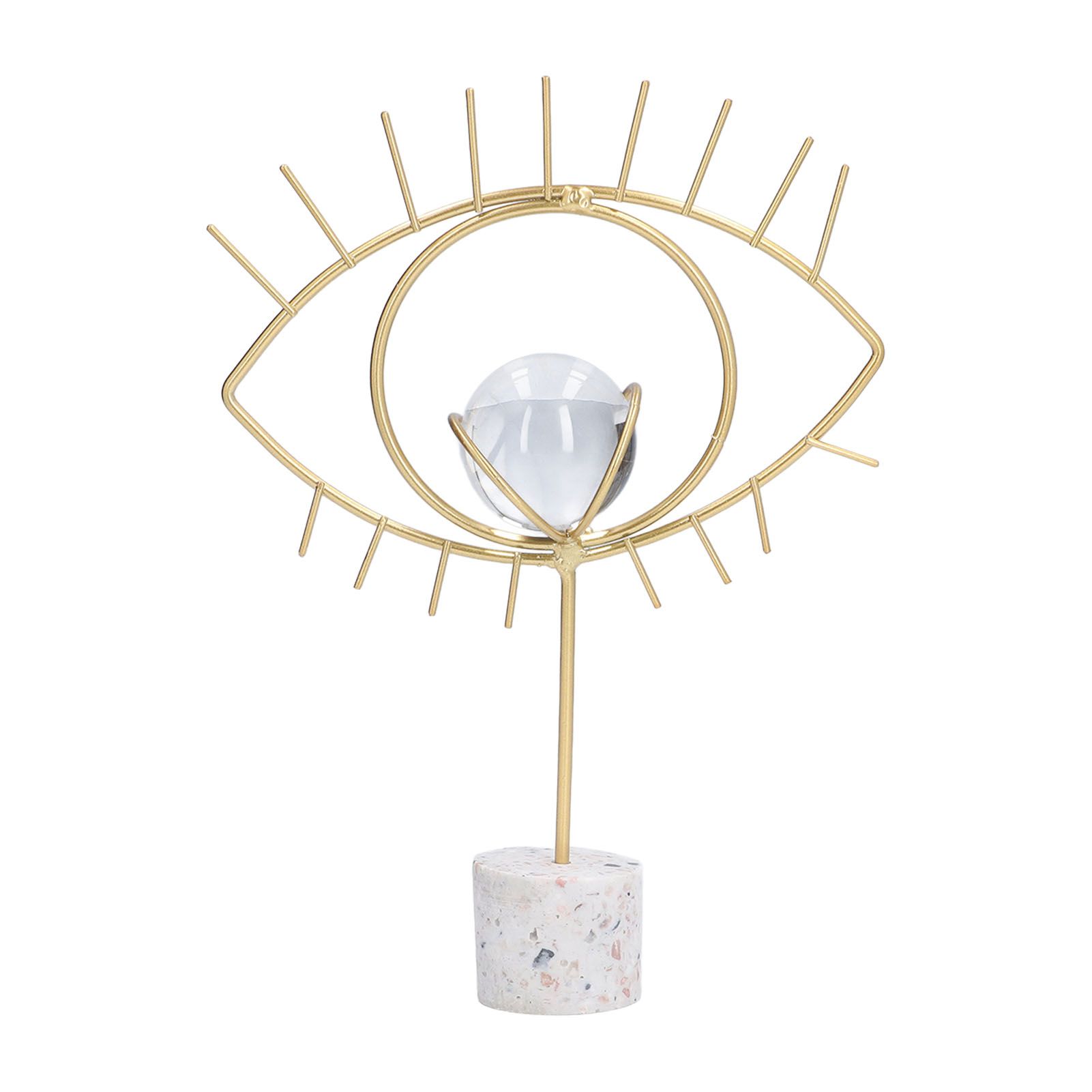 Nordic Wisdom Eye Crystal Ball Decoration Iron Crafts Office Desktop Decoration Home Living Room Cabinet Metal Ornament - Image 1