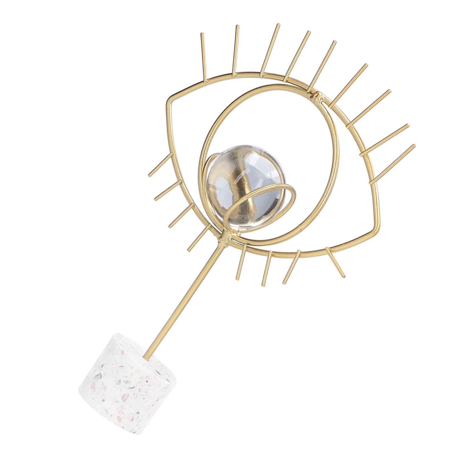 Nordic Wisdom Eye Crystal Ball Decoration Iron Crafts Office Desktop Decoration Home Living Room Cabinet Metal Ornament - Image 2