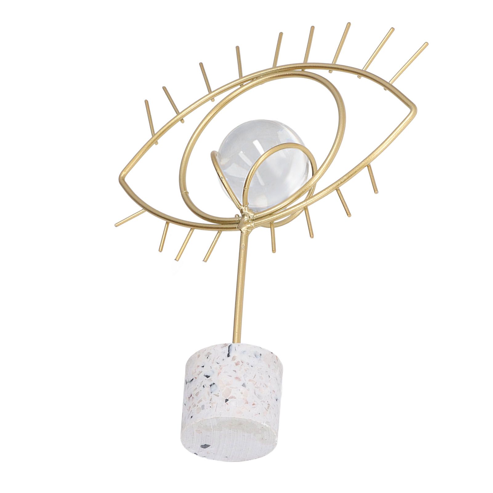 Nordic Wisdom Eye Crystal Ball Decoration Iron Crafts Office Desktop Decoration Home Living Room Cabinet Metal Ornament - Image 4