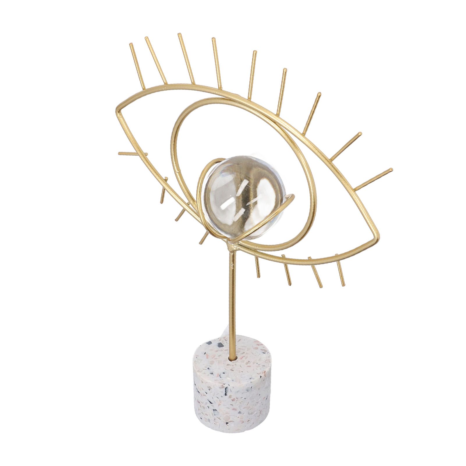 Nordic Wisdom Eye Crystal Ball Decoration Iron Crafts Office Desktop Decoration Home Living Room Cabinet Metal Ornament - Image 5