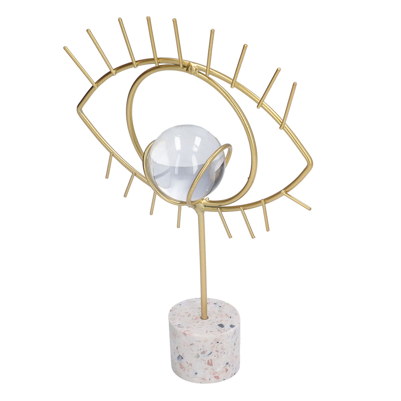 Nordic Wisdom Eye Crystal Ball Decoration Iron Crafts Office Desktop Decoration Home Living Room Cabinet Metal Ornament - Image 6