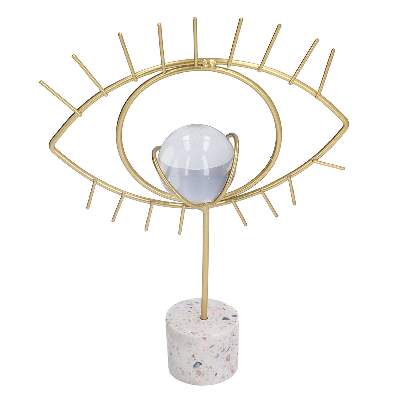 Nordic Wisdom Eye Crystal Ball Decoration Iron Crafts Office Desktop Decoration Home Living Room Cabinet Metal Ornament - Image 7