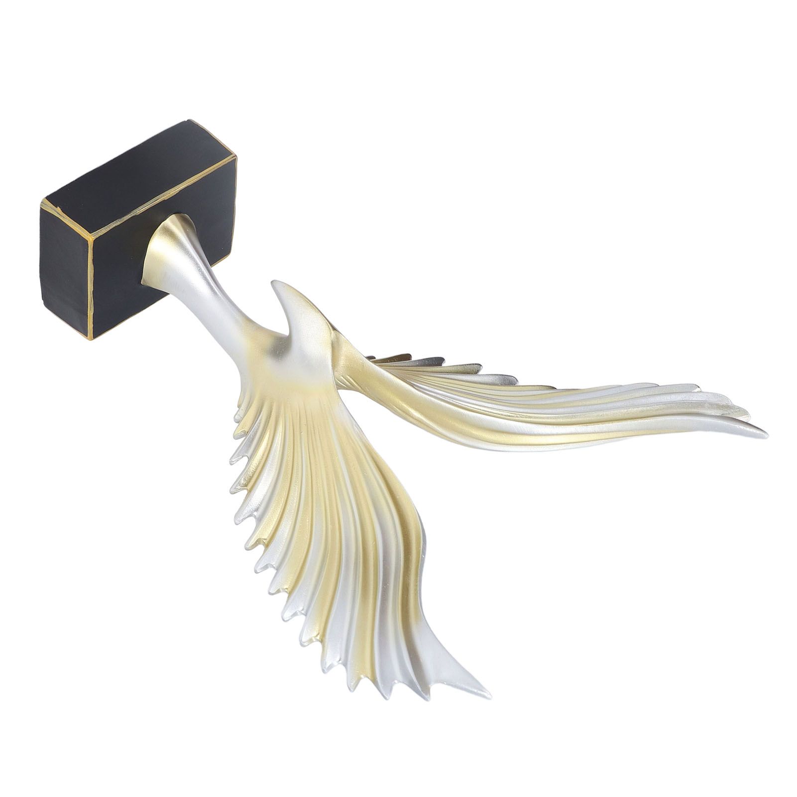Nordic Wing Statue Resin Sculpture Statue Ornaments Modern Living Room Decoration Desktop Abstract Crafts Champagne Gold - Image 3