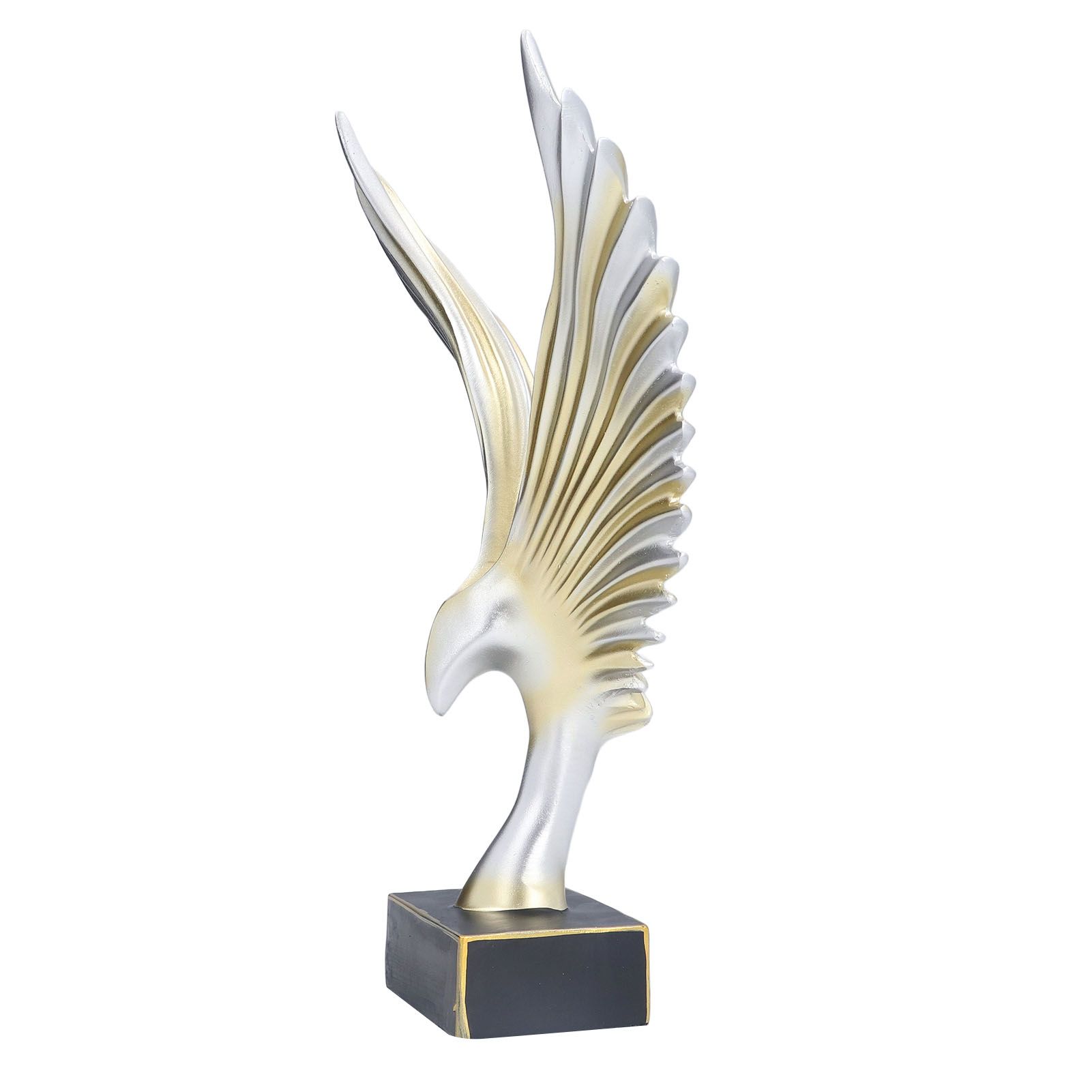Nordic Wing Statue Resin Sculpture Statue Ornaments Modern Living Room Decoration Desktop Abstract Crafts Champagne Gold - Image 6