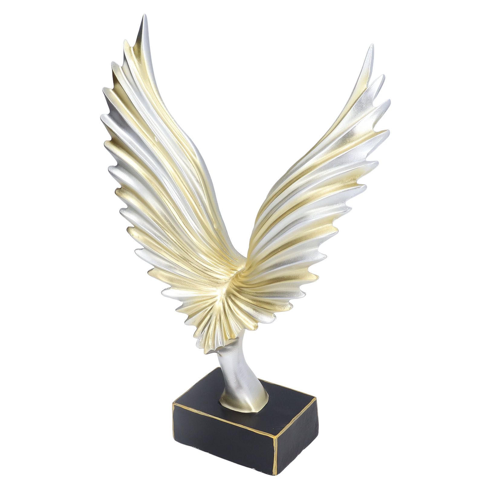 Nordic Wing Statue Resin Sculpture Statue Ornaments Modern Living Room Decoration Desktop Abstract Crafts Champagne Gold - Image 7