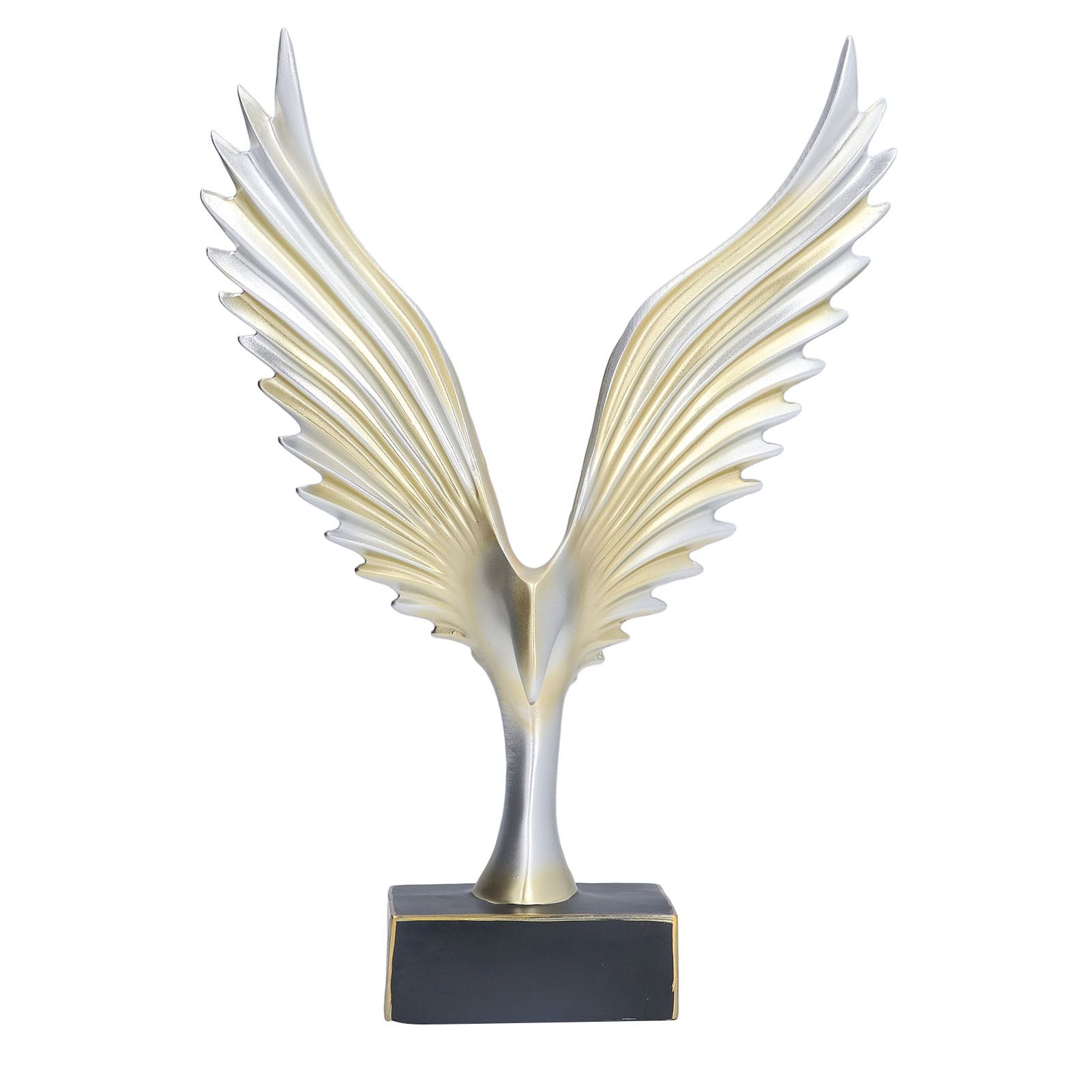 Nordic Wing Statue Resin Sculpture Statue Ornaments Modern Living Room Decoration Desktop Abstract Crafts Champagne Gold - Image 8