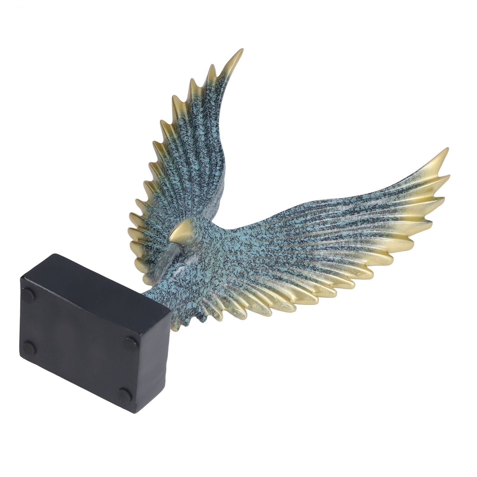 Nordic Wing Statue Resin Sculpture Statue Ornaments Modern Living Room Decoration Desktop Abstract Crafts Champagne Blue - Image 7