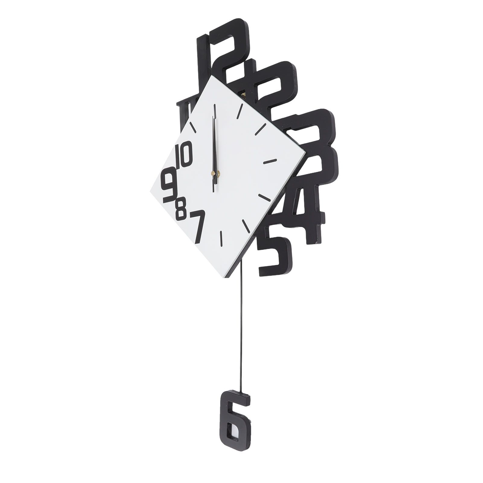 Frameless Pendulum Wall Clocks Number Decoration DIY Assembly Modern Wall Clocks with Silent Movement Wall Clock for Office - Image 3