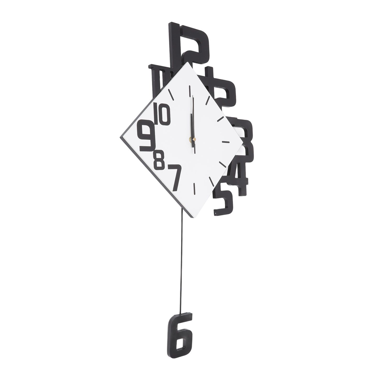 Frameless Pendulum Wall Clocks Number Decoration DIY Assembly Modern Wall Clocks with Silent Movement Wall Clock for Office - Image 4