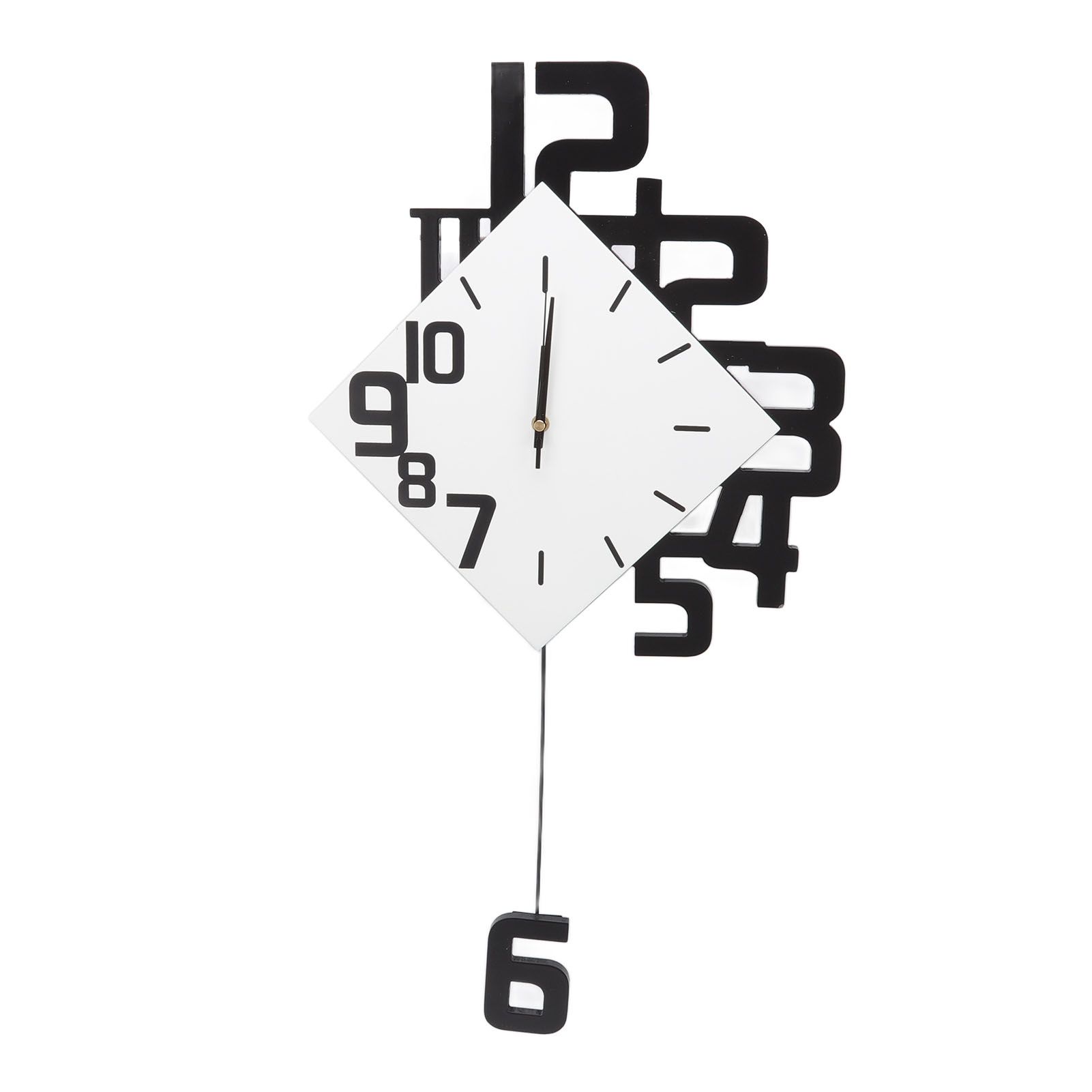 Frameless Pendulum Wall Clocks Number Decoration DIY Assembly Modern Wall Clocks with Silent Movement Wall Clock for Office - Image 5