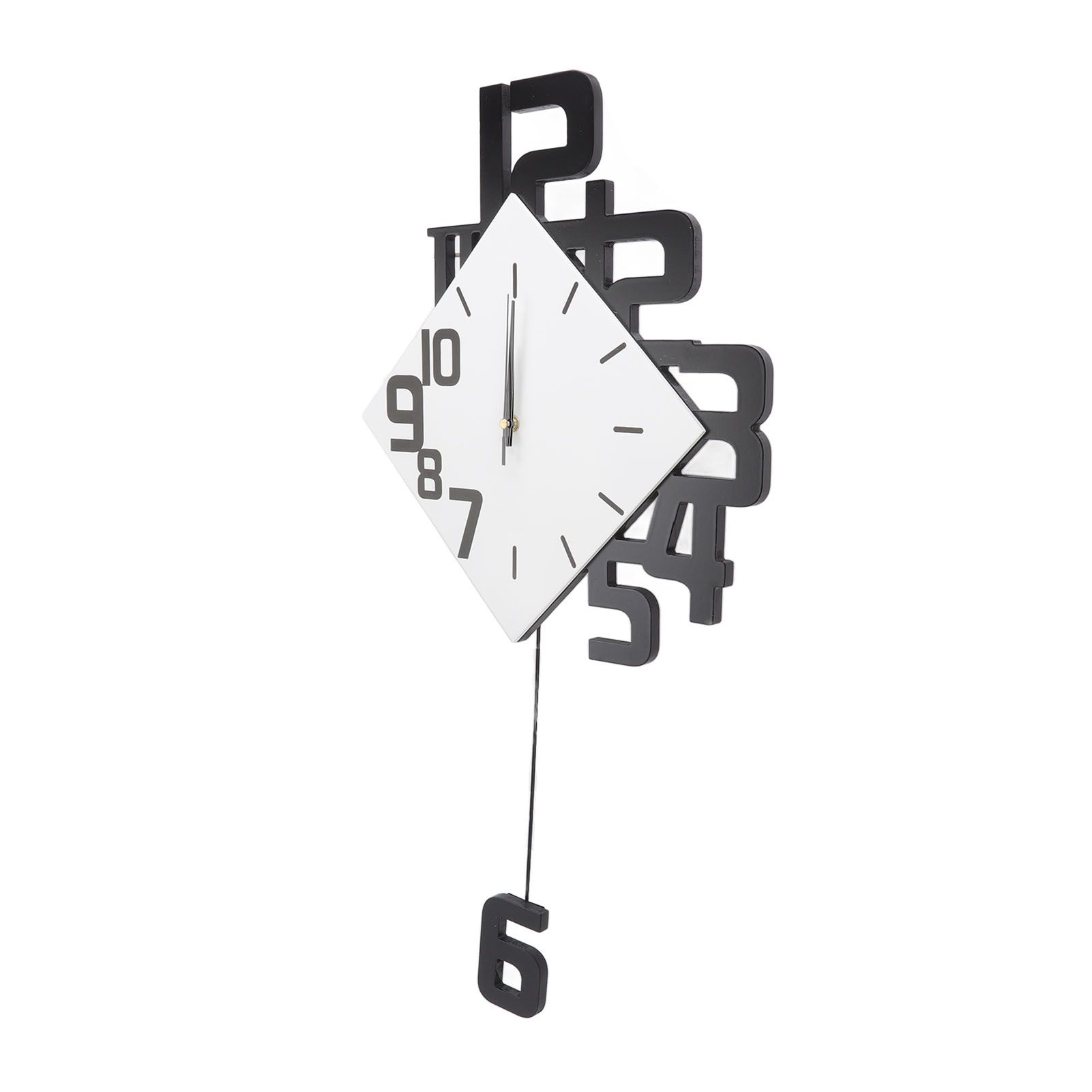 Frameless Pendulum Wall Clocks Number Decoration DIY Assembly Modern Wall Clocks with Silent Movement Wall Clock for Office - Image 6