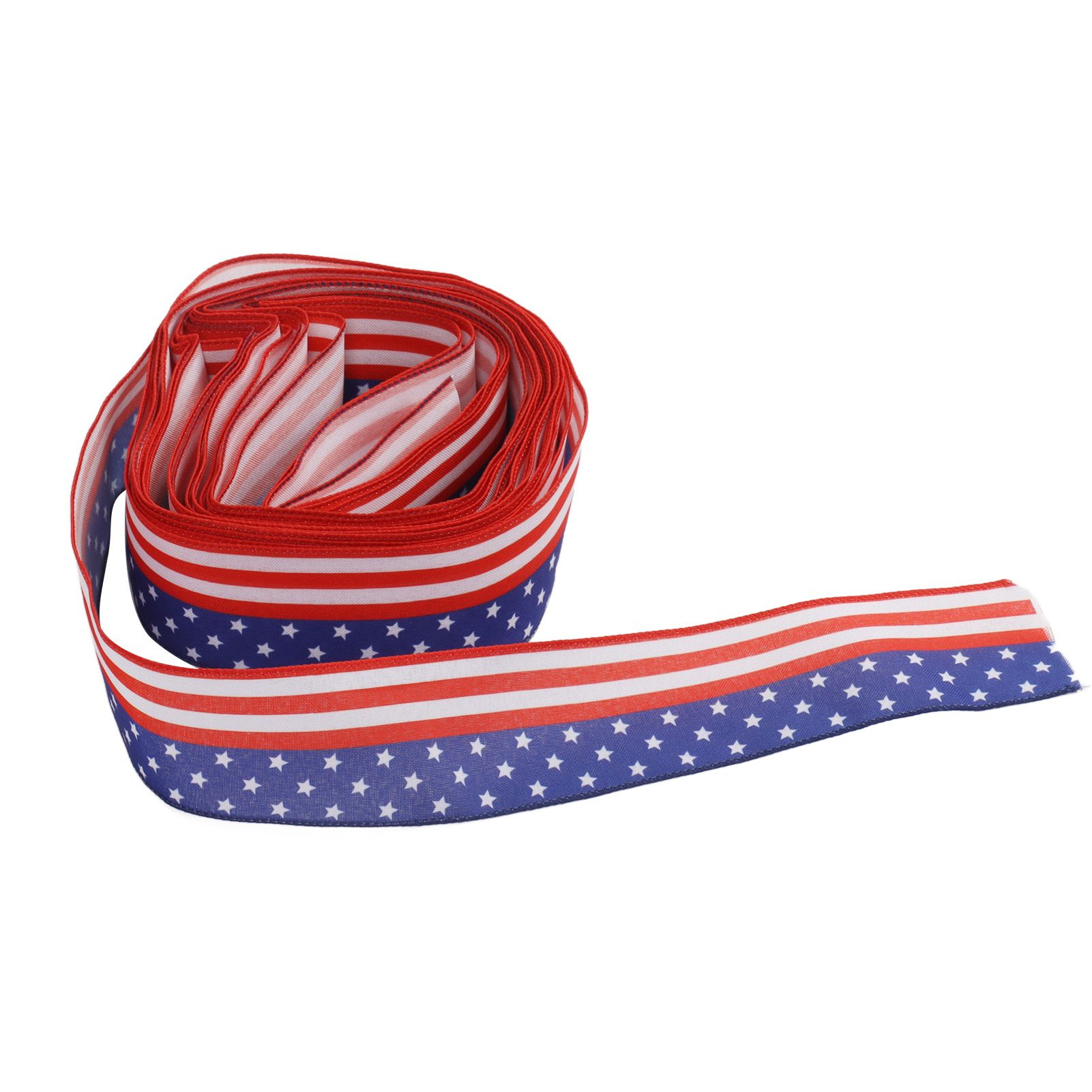 Patriotic Ribbon 6.5cm Width 10m Length 4th of July Independence Day for Decoration - Image 1