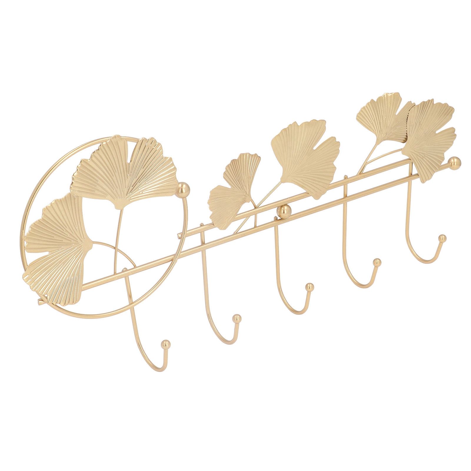 Wall Coat Rack Ginkgo Leaf Design Simple Elegant Style Wide Application Wall Mounted Coat Rack for Clothes Hat Keys - Image 3