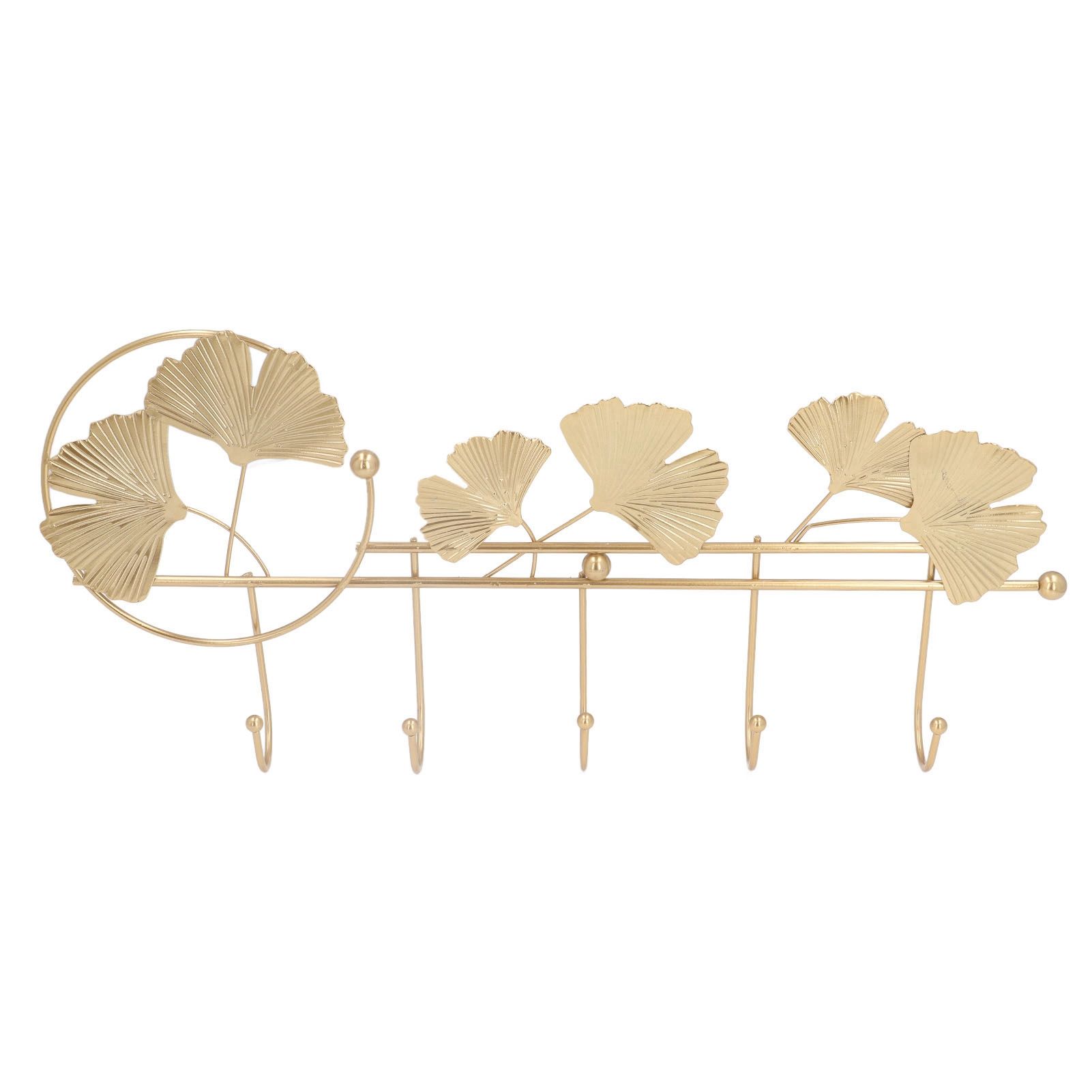 Wall Coat Rack Ginkgo Leaf Design Simple Elegant Style Wide Application Wall Mounted Coat Rack for Clothes Hat Keys - Image 7