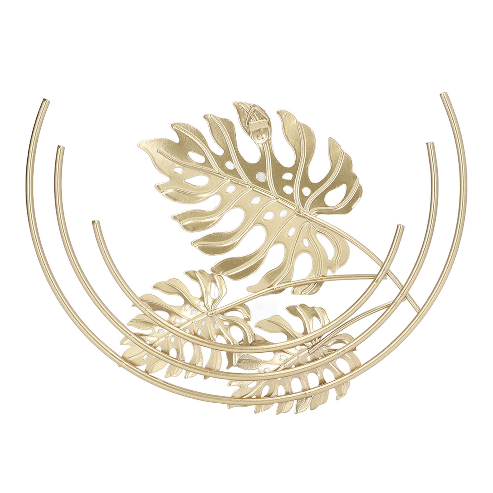 Iron Wall Sculptures Gold Metal Leaf Wall Decor for Living Room Bedroom Office Home A - Image 2