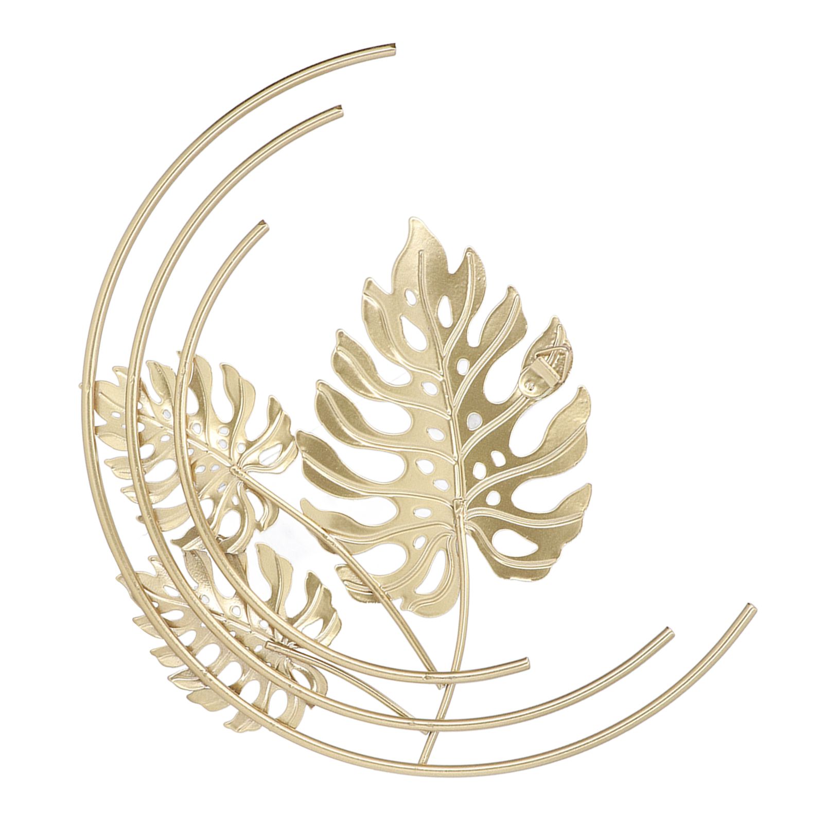 Iron Wall Sculptures Gold Metal Leaf Wall Decor for Living Room Bedroom Office Home A - Image 5