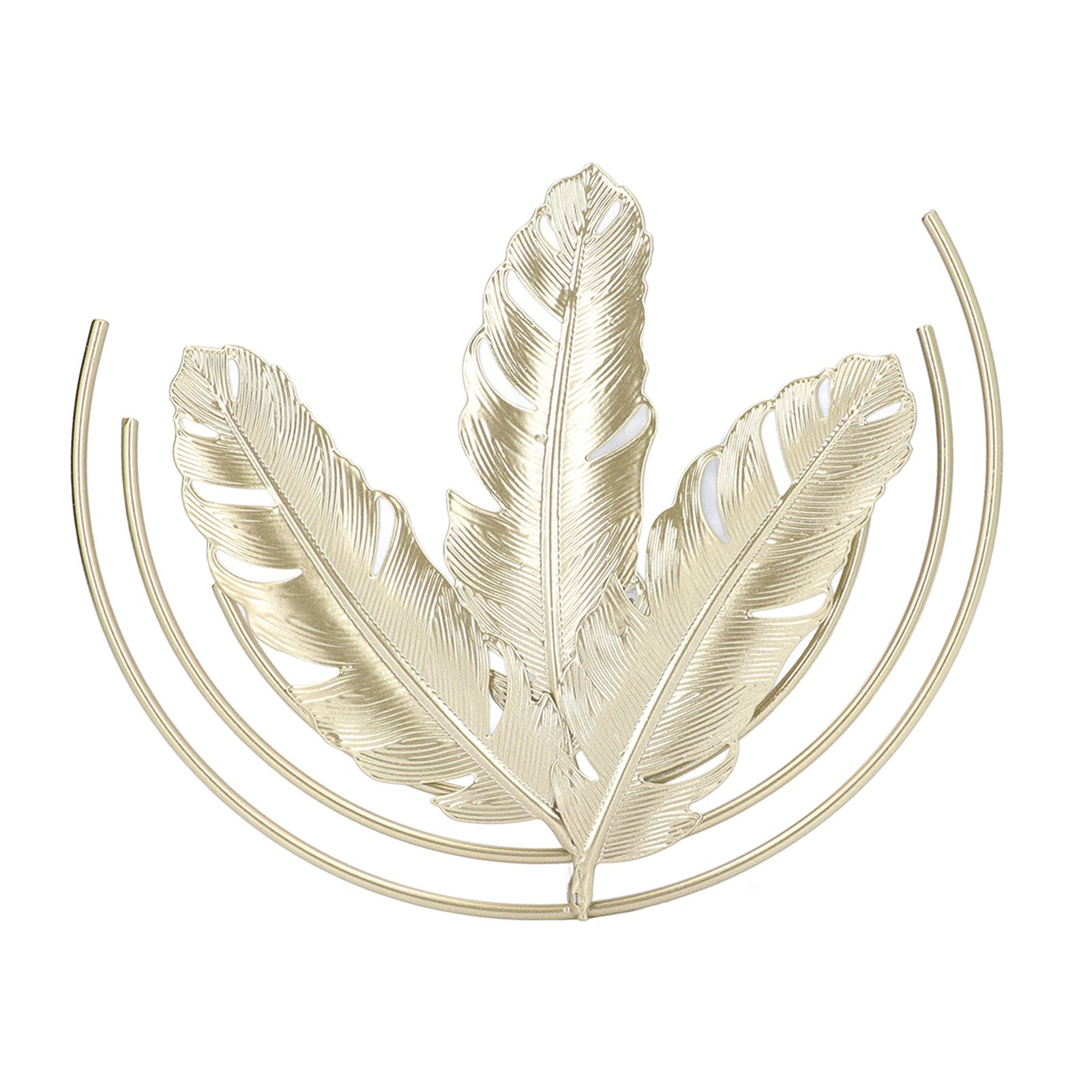 Iron Wall Sculptures Gold Metal Leaf Wall Decor for Living Room Bedroom Office Home B - Image 1