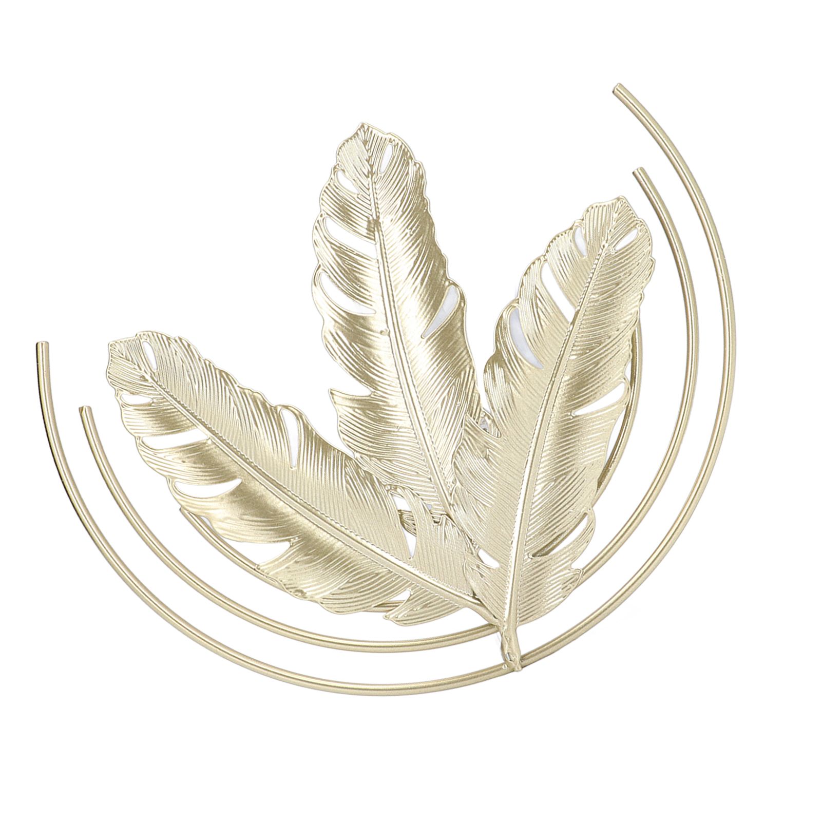 Iron Wall Sculptures Gold Metal Leaf Wall Decor for Living Room Bedroom Office Home B - Image 2