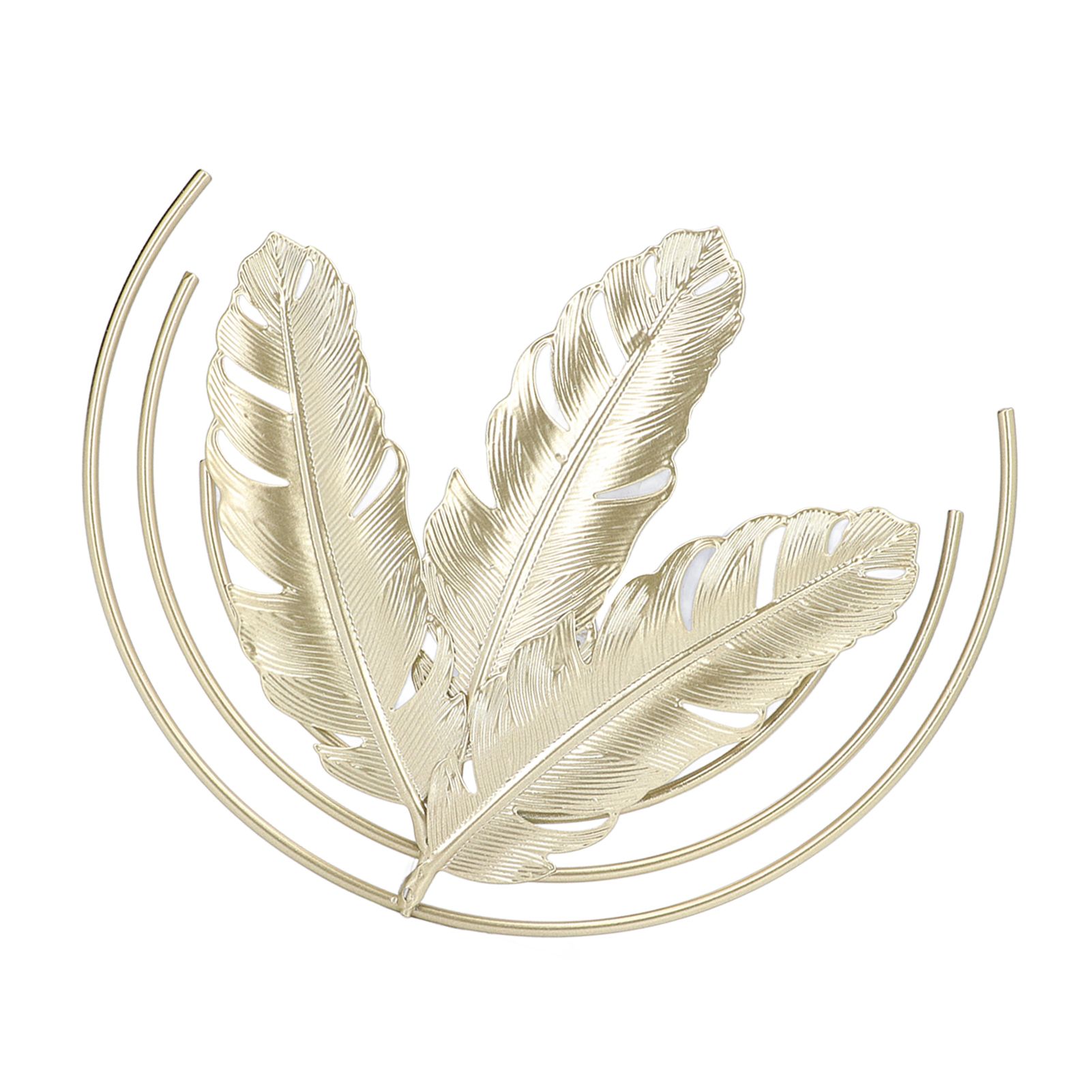 Iron Wall Sculptures Gold Metal Leaf Wall Decor for Living Room Bedroom Office Home B - Image 3