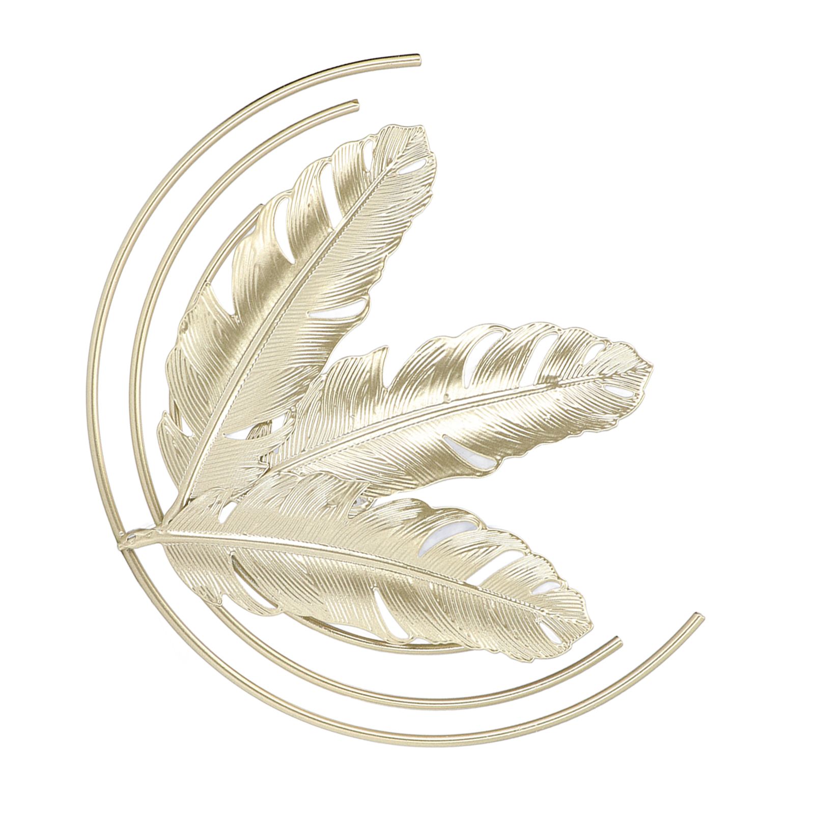 Iron Wall Sculptures Gold Metal Leaf Wall Decor for Living Room Bedroom Office Home B - Image 4