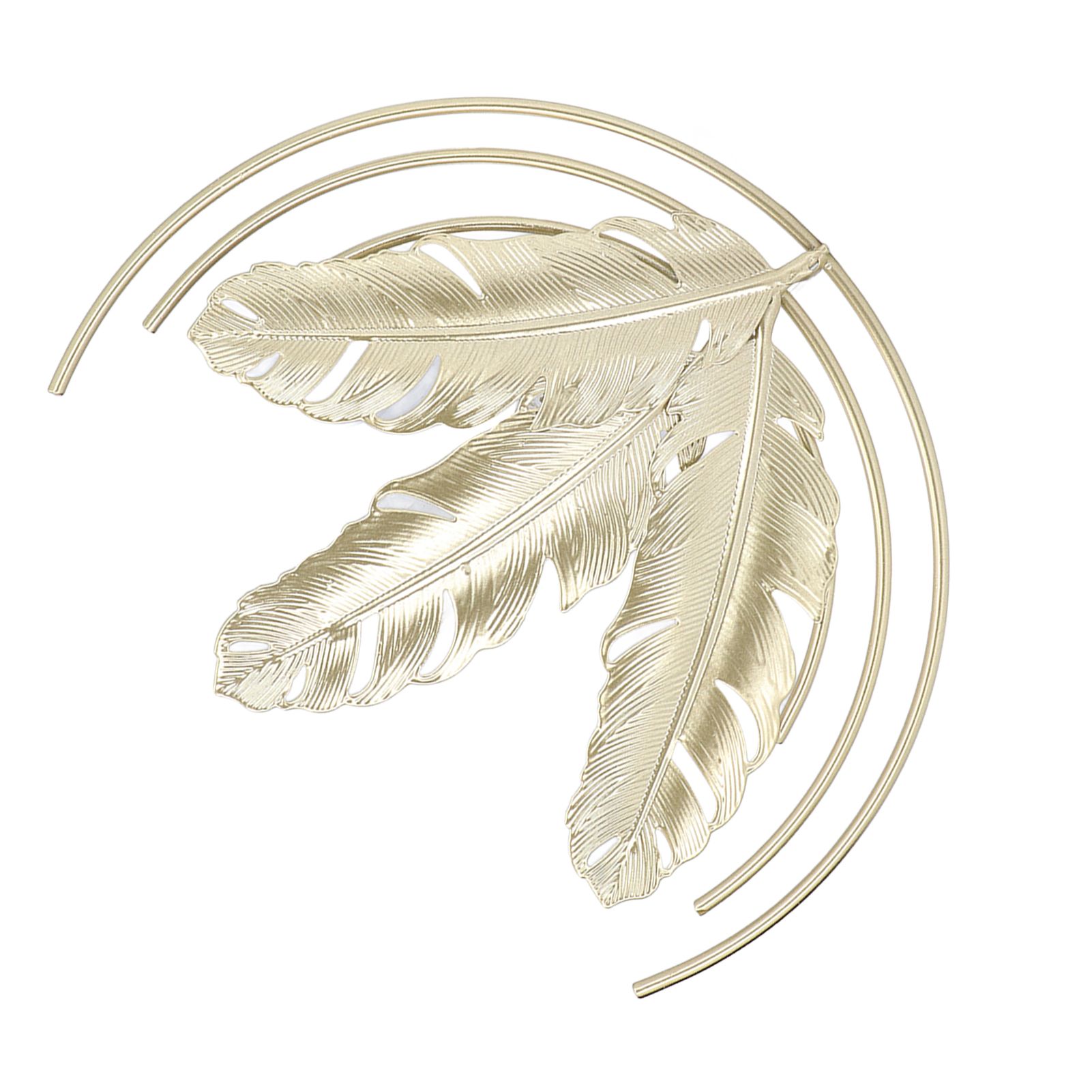 Iron Wall Sculptures Gold Metal Leaf Wall Decor for Living Room Bedroom Office Home B - Image 5