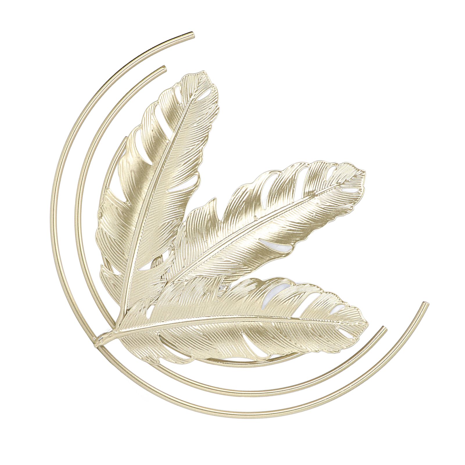 Iron Wall Sculptures Gold Metal Leaf Wall Decor for Living Room Bedroom Office Home B - Image 7