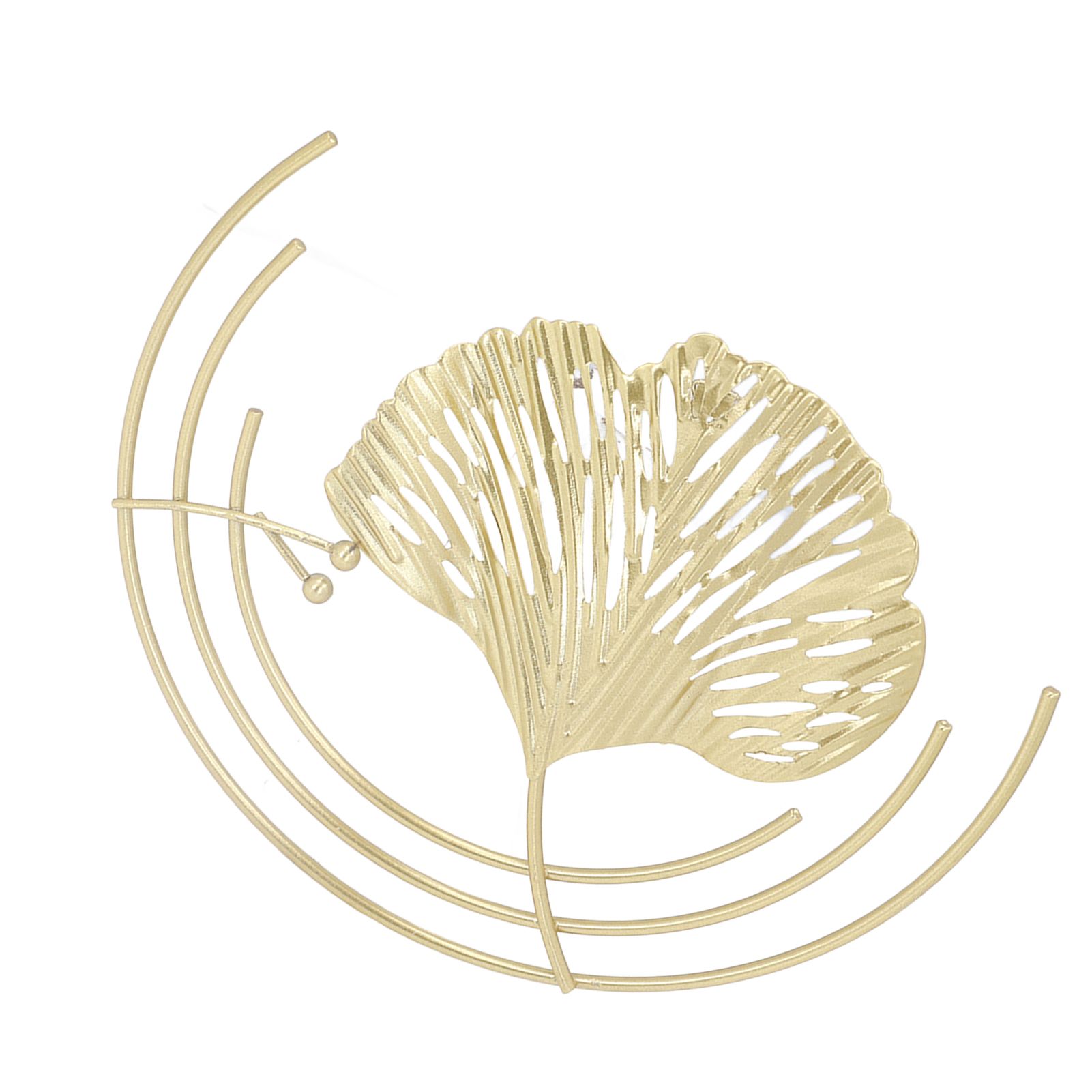 Iron Wall Sculptures Gold Metal Leaf Wall Decor for Living Room Bedroom Office Home C - Image 1