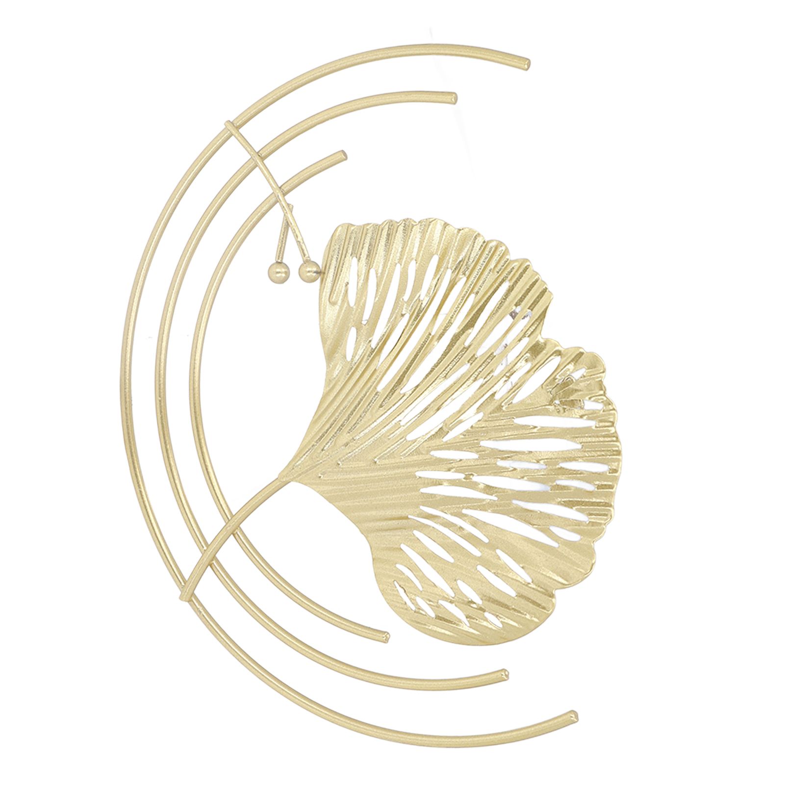 Iron Wall Sculptures Gold Metal Leaf Wall Decor for Living Room Bedroom Office Home C - Image 2