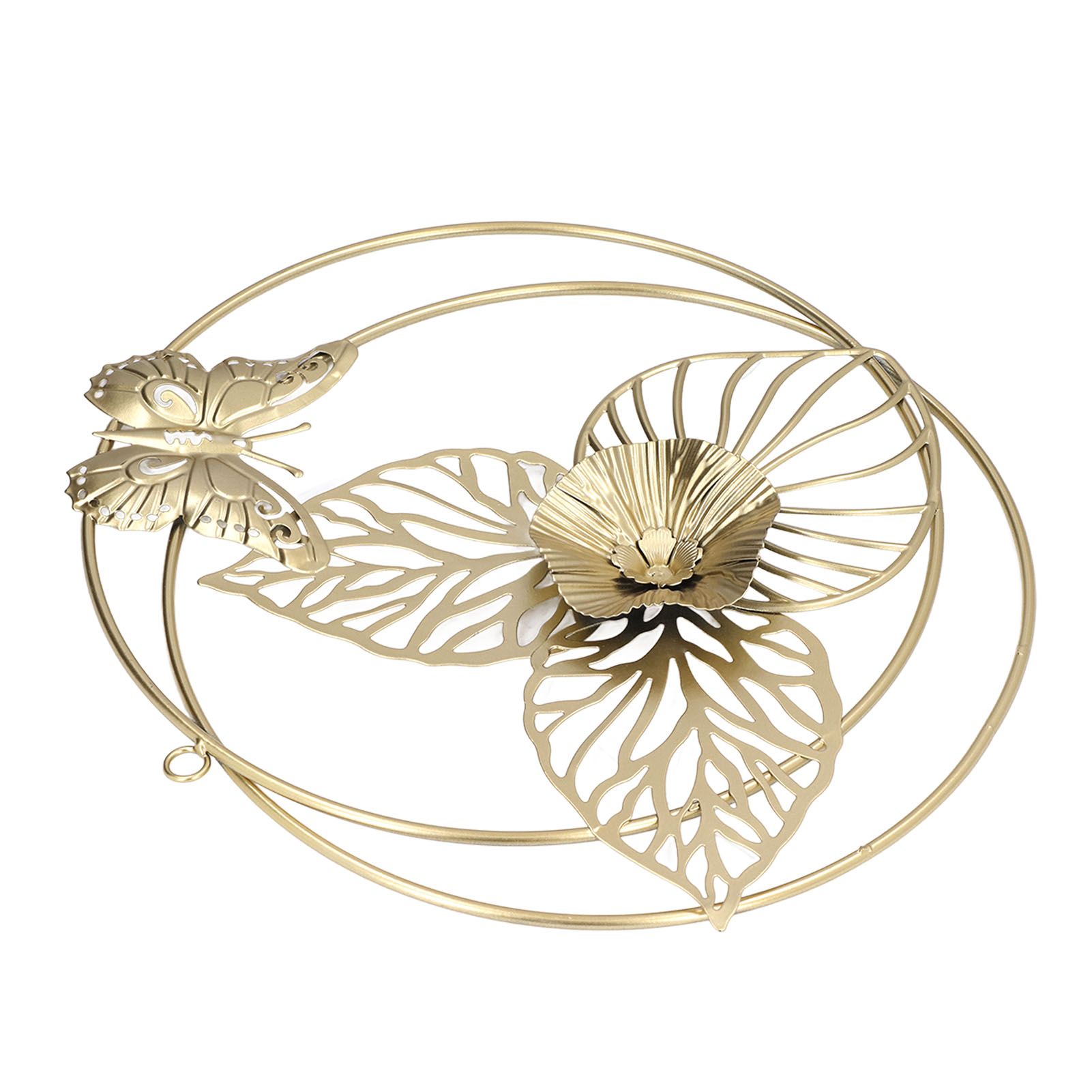 Gold Flower Butterfly Wall Decor Light Luxury Butterfly Wall Sculptures for Bedroom Livingroom Office - Image 4