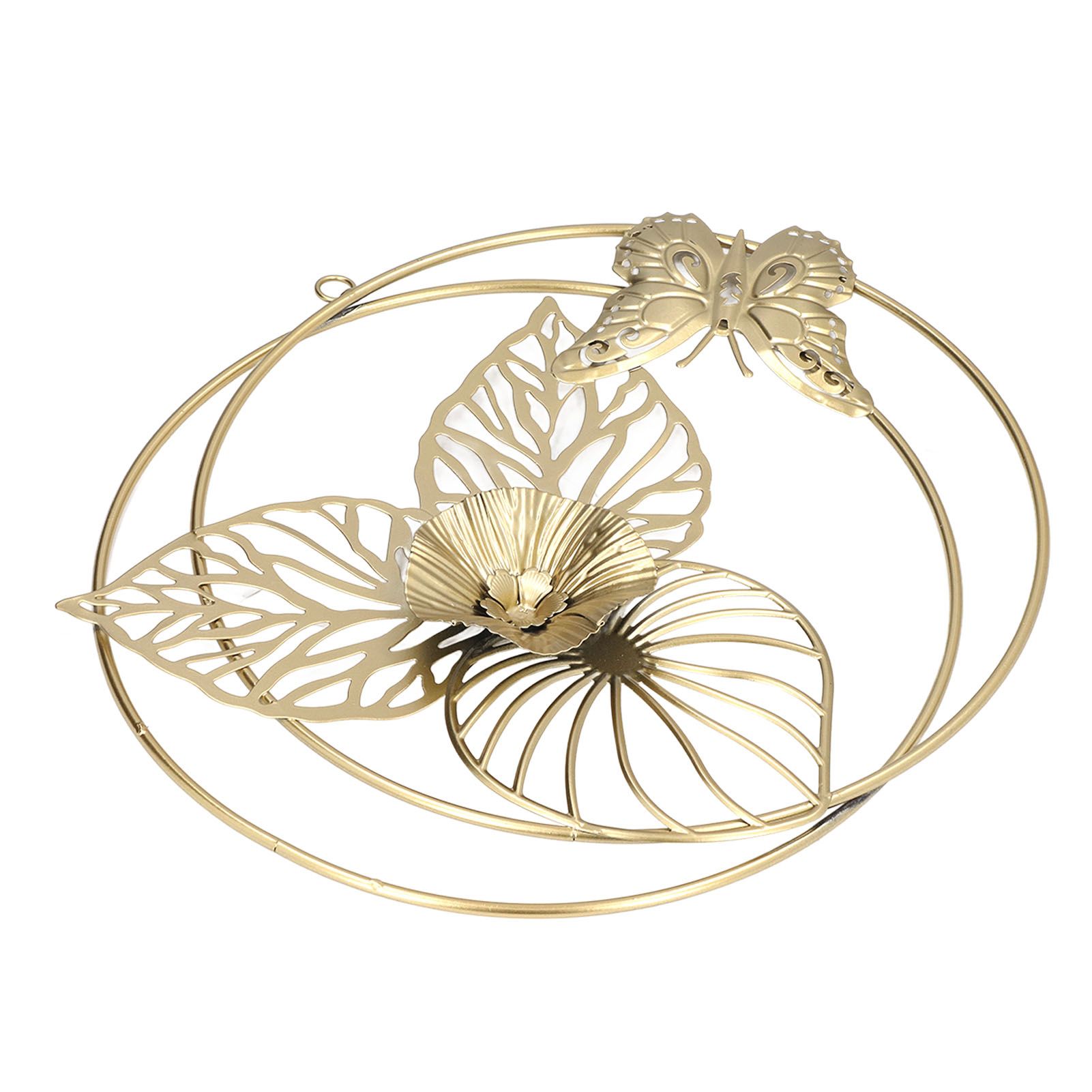 Gold Flower Butterfly Wall Decor Light Luxury Butterfly Wall Sculptures for Bedroom Livingroom Office - Image 5