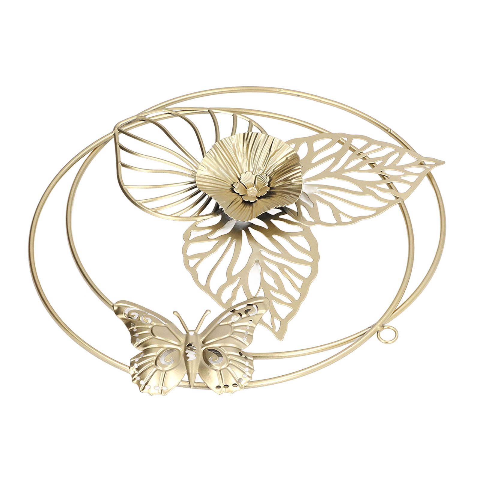 Gold Flower Butterfly Wall Decor Light Luxury Butterfly Wall Sculptures for Bedroom Livingroom Office - Image 6