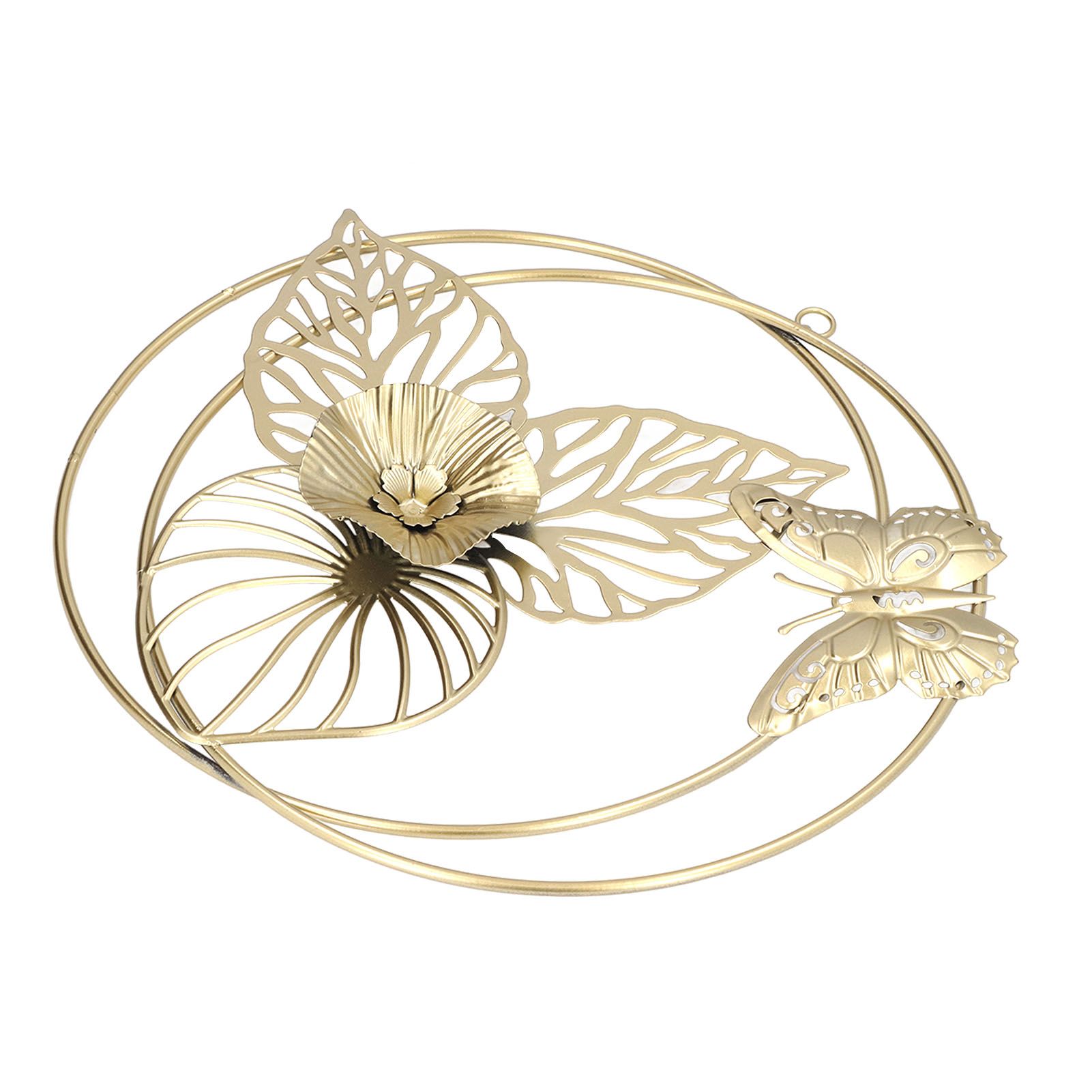 Gold Flower Butterfly Wall Decor Light Luxury Butterfly Wall Sculptures for Bedroom Livingroom Office - Image 8