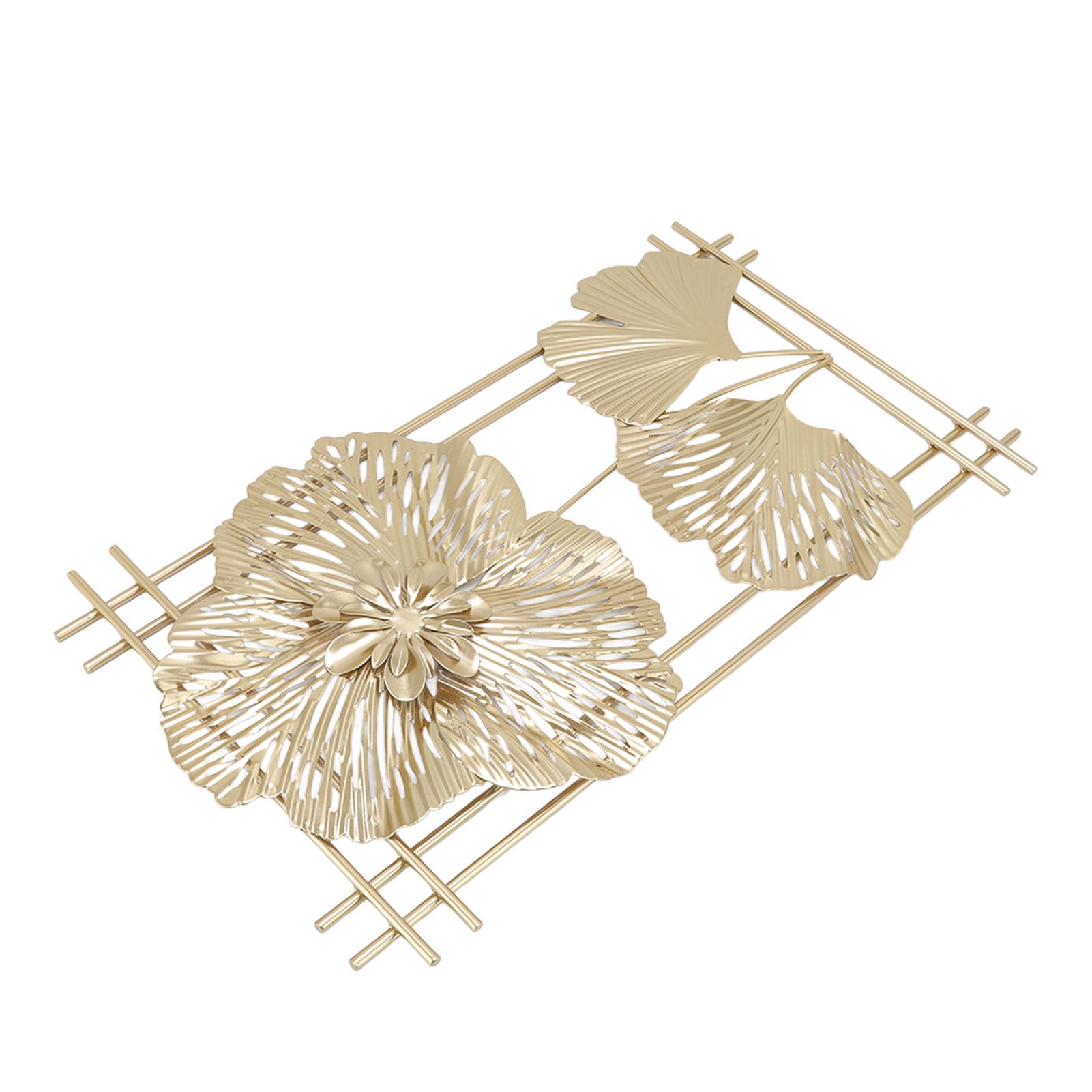 Golden Metal Ginkgo Leaf Decoration Modern Minimalist 3D Wall Sculpture for Bedroom Living Room Hotel Cafe - Image 7
