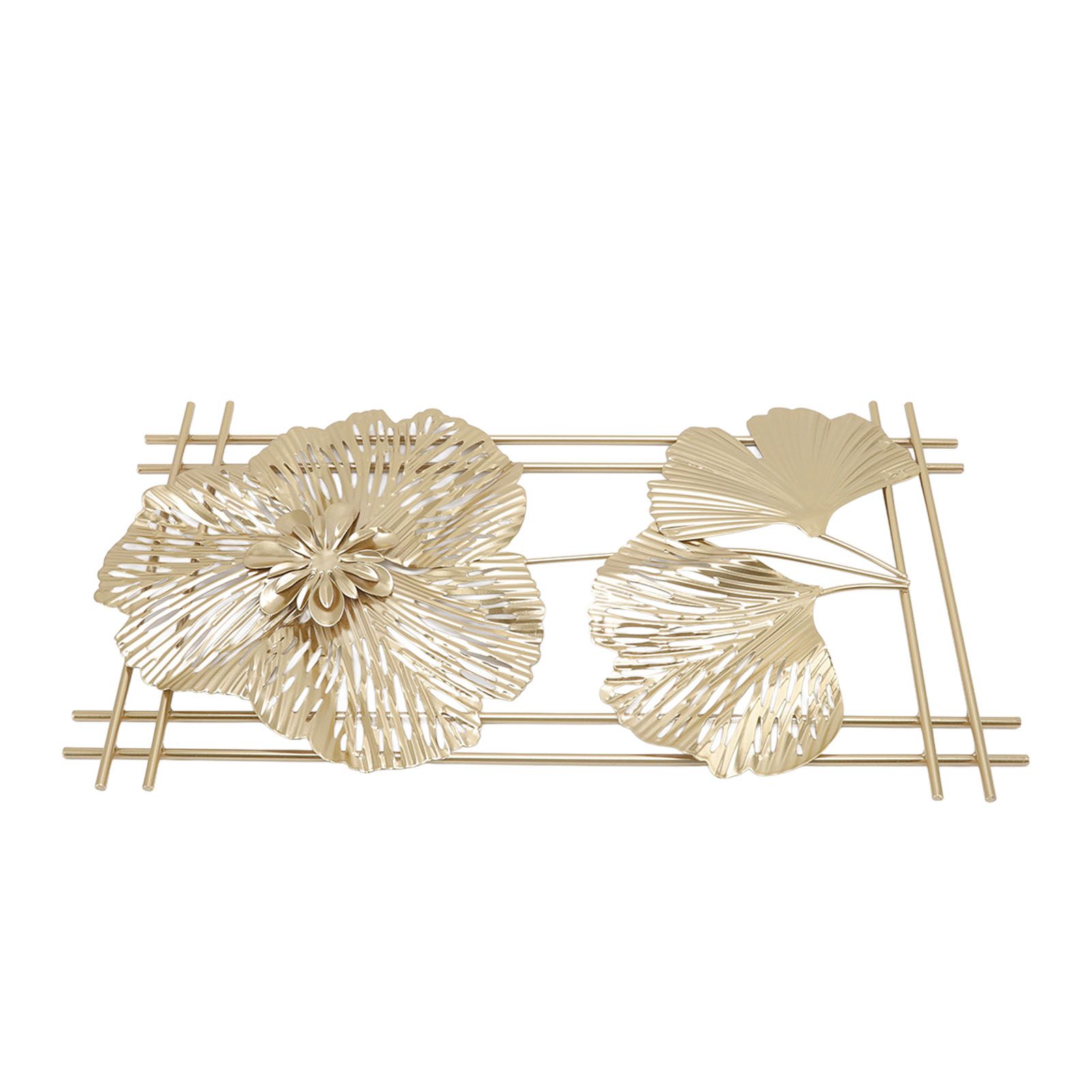 Golden Metal Ginkgo Leaf Decoration Modern Minimalist 3D Wall Sculpture for Bedroom Living Room Hotel Cafe - Image 8