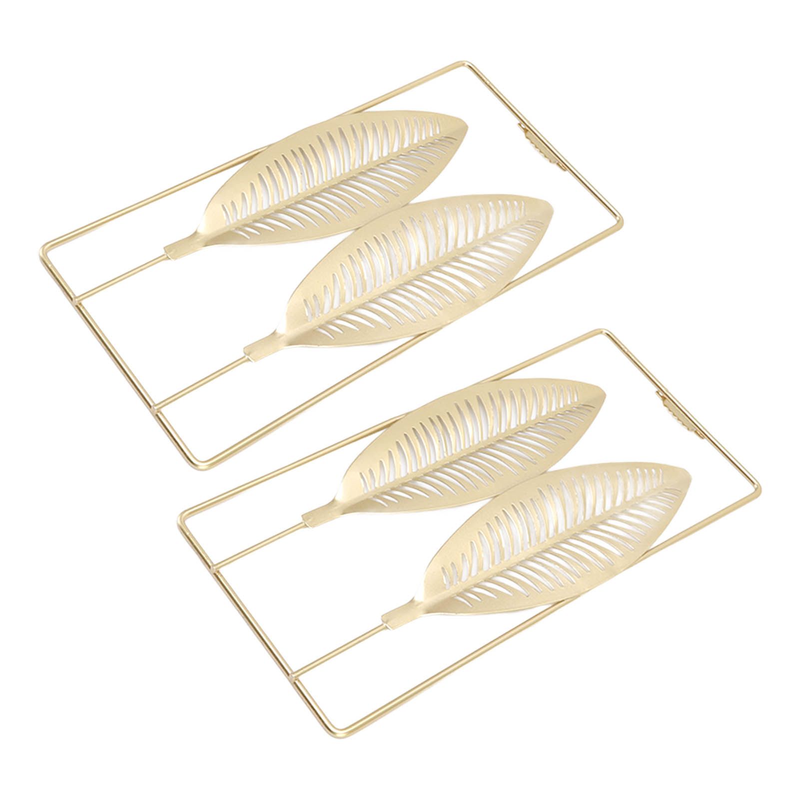 2Pcs Gold Wall Sculptures Metal Wall Decor with Frame for Living Room Bedroom Office Study - Image 2