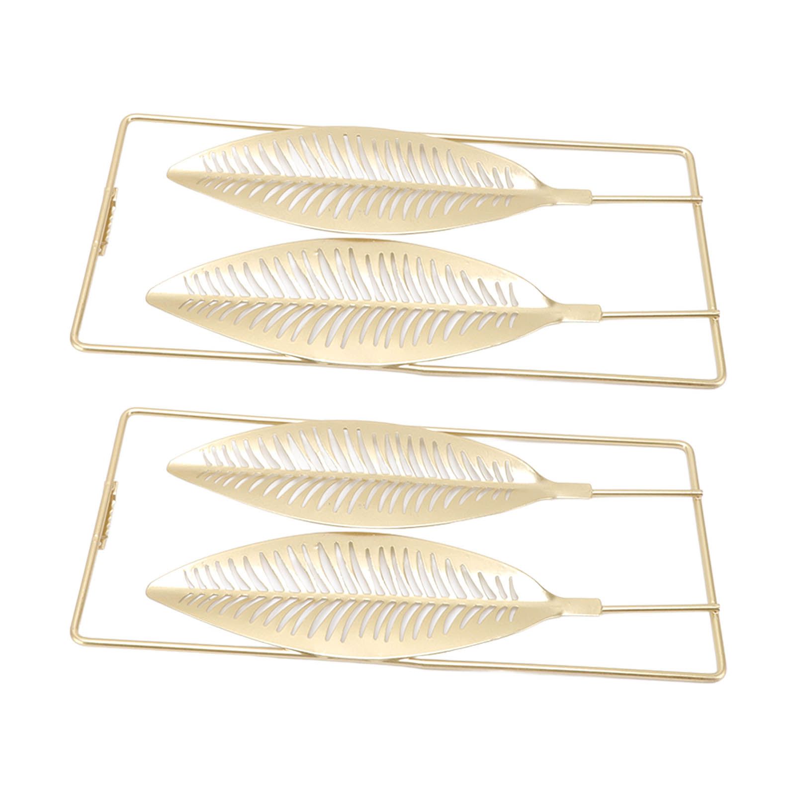 2Pcs Gold Wall Sculptures Metal Wall Decor with Frame for Living Room Bedroom Office Study - Image 5