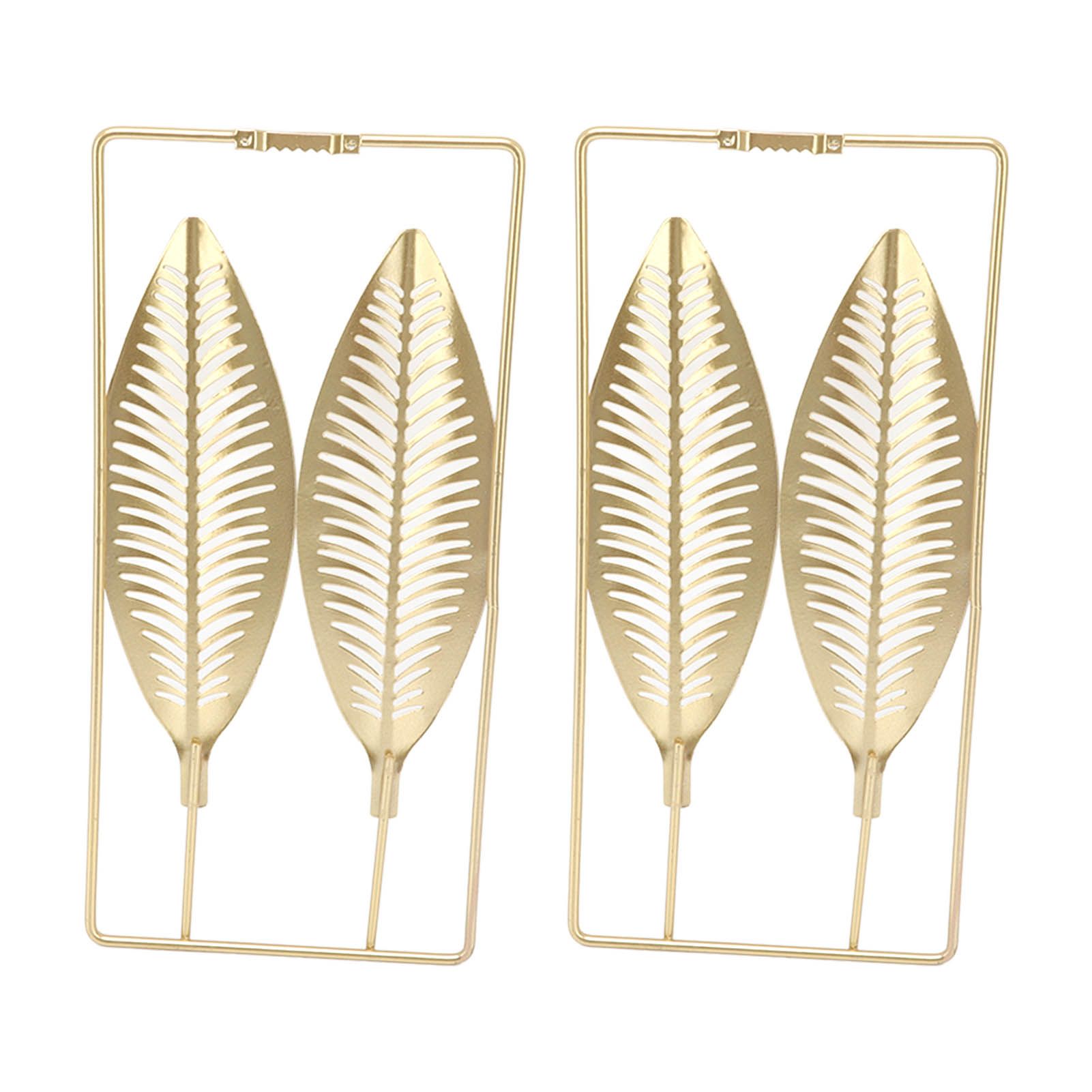 2Pcs Gold Wall Sculptures Metal Wall Decor with Frame for Living Room Bedroom Office Study - Image 6