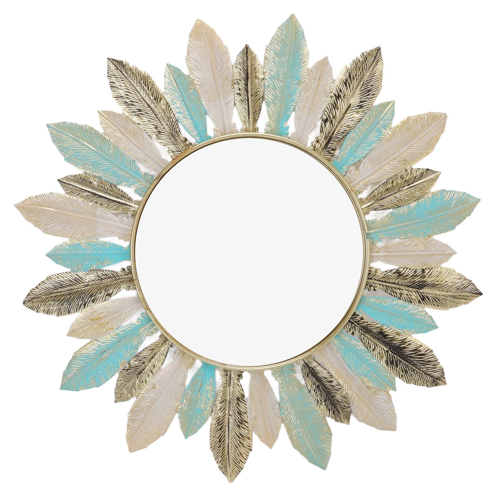 Metal Wall Decor Modern Minimalist Hanging Feather Wall Art Sculpture for Bedroom Living Room Study Office - Image 1