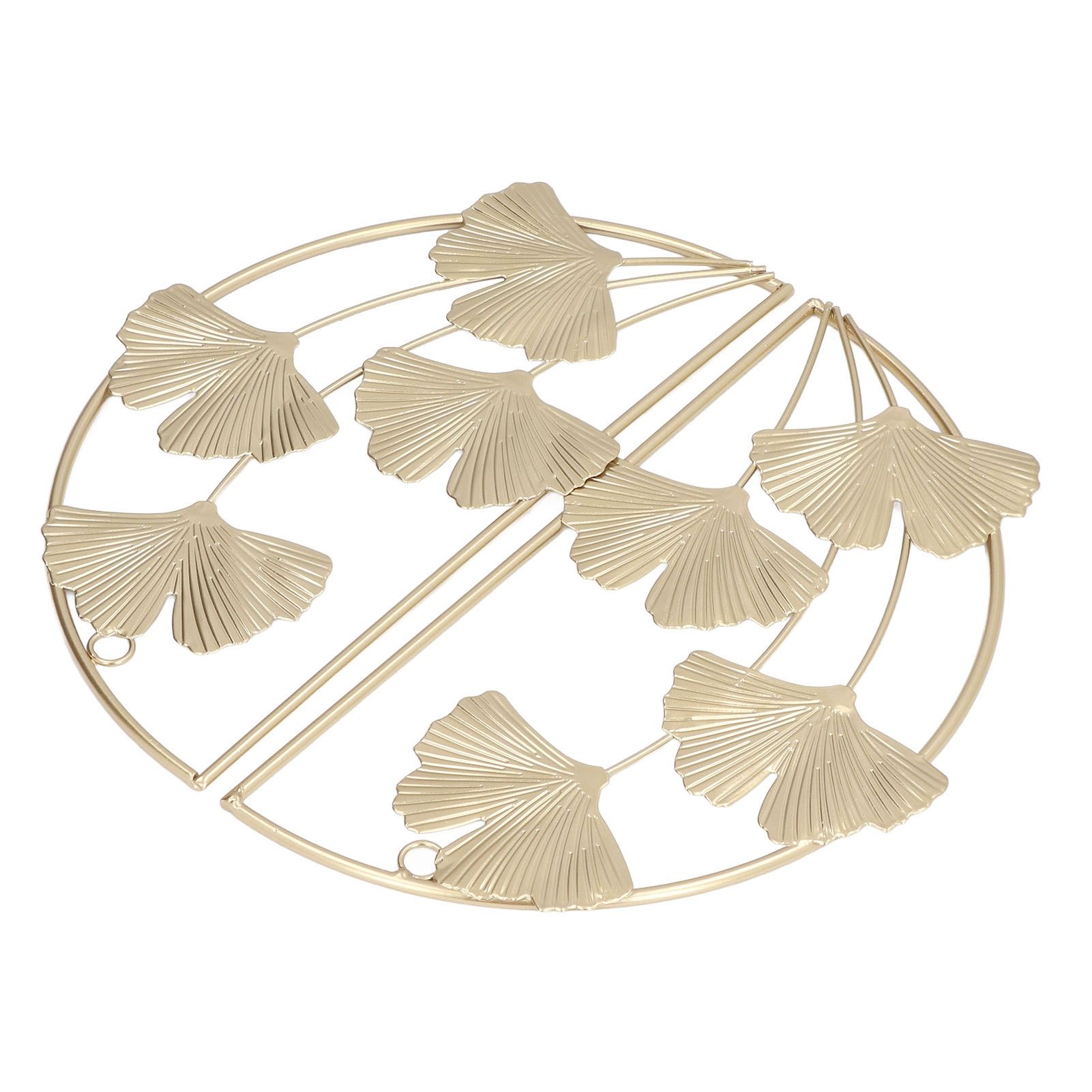 2 Pcs Ginkgo Leaf Decoration Modern Simple Nordic Style Metal Golden Ginkgo Leaf Wrought Iron Wall Decoration - Image 5