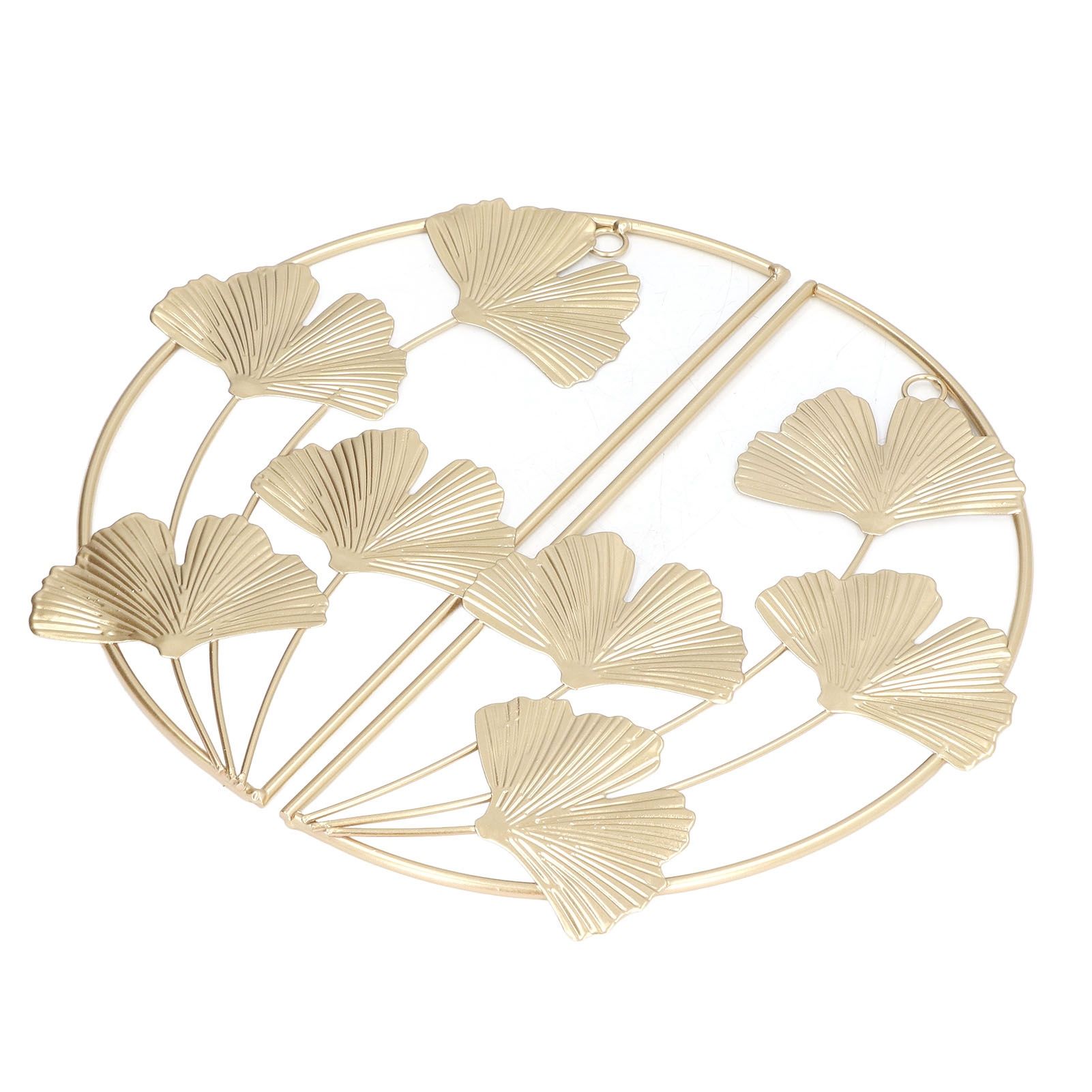 2 Pcs Ginkgo Leaf Decoration Modern Simple Nordic Style Metal Golden Ginkgo Leaf Wrought Iron Wall Decoration - Image 6