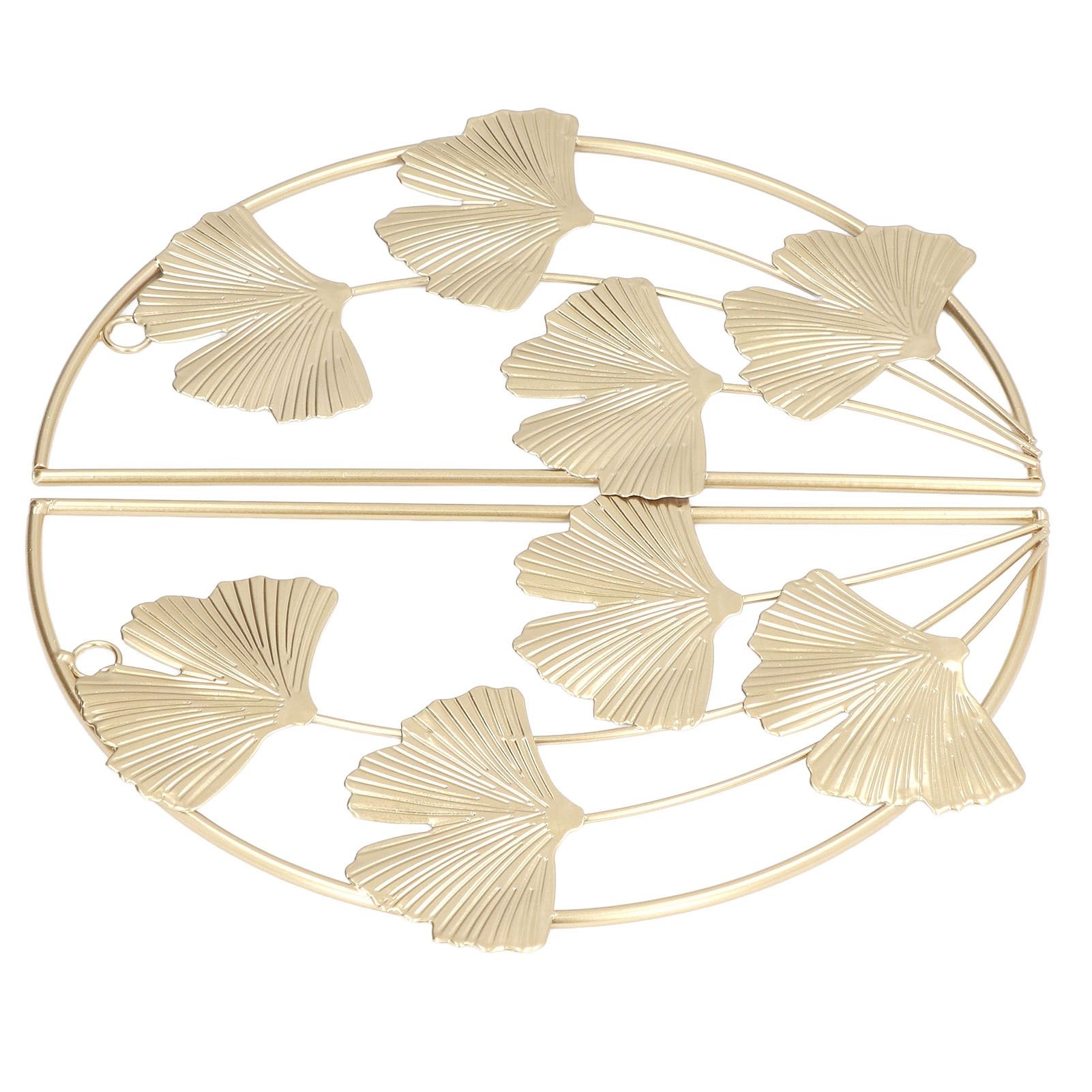 2 Pcs Ginkgo Leaf Decoration Modern Simple Nordic Style Metal Golden Ginkgo Leaf Wrought Iron Wall Decoration - Image 8