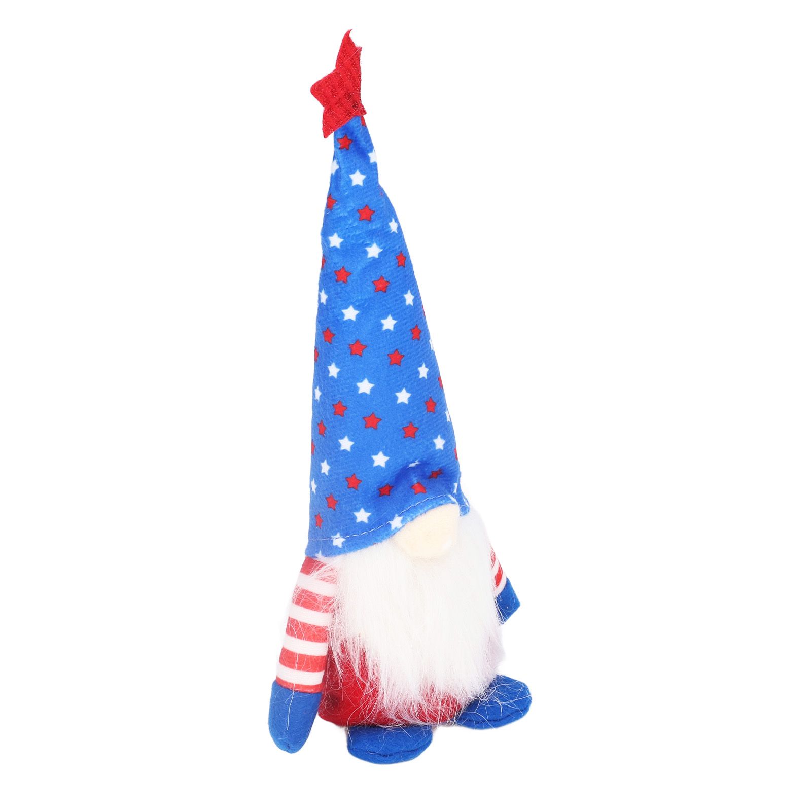 Independence Day Gnome Cute Handcrafted Beautiful Meaning Gnome Plush Decoration for Office Living Room Blue Star - Image 4