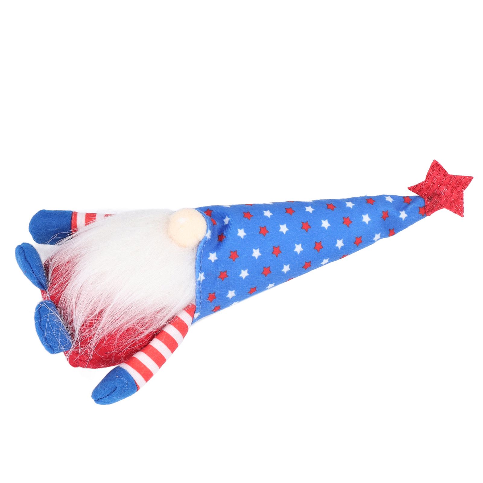 Independence Day Gnome Cute Handcrafted Beautiful Meaning Gnome Plush Decoration for Office Living Room Blue Star - Image 8