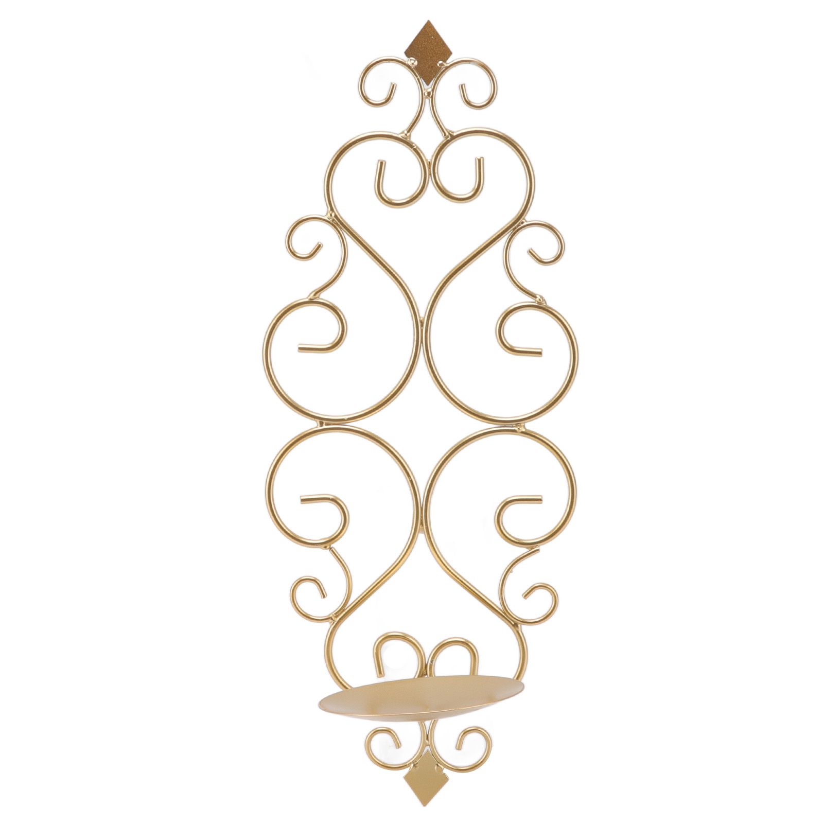Candle Holder Iron Candlestick Folding Wall Mount Base Sconce Home Decoration for Room Metal Gold - Image 5