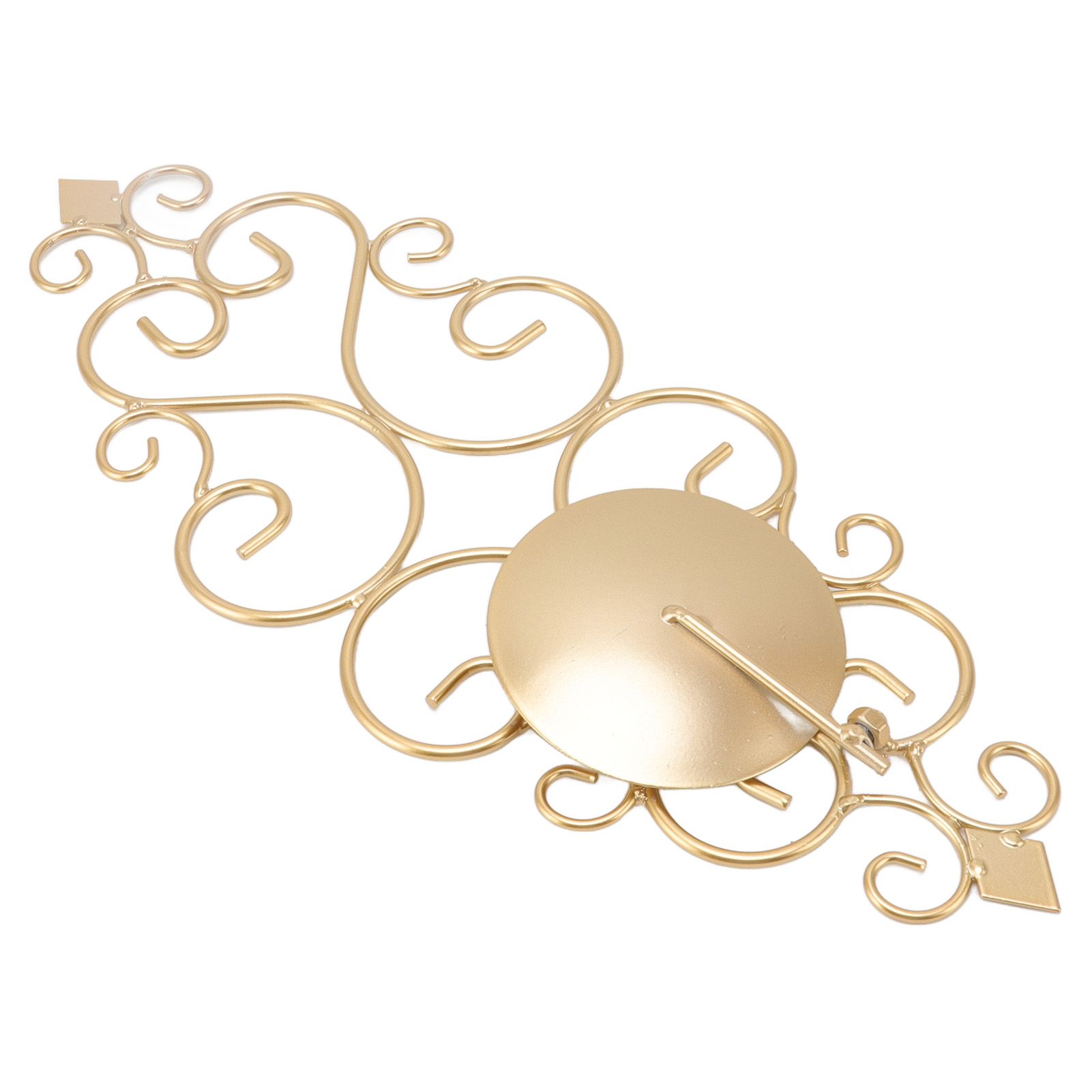 Candle Holder Iron Candlestick Folding Wall Mount Base Sconce Home Decoration for Room Metal Gold - Image 6