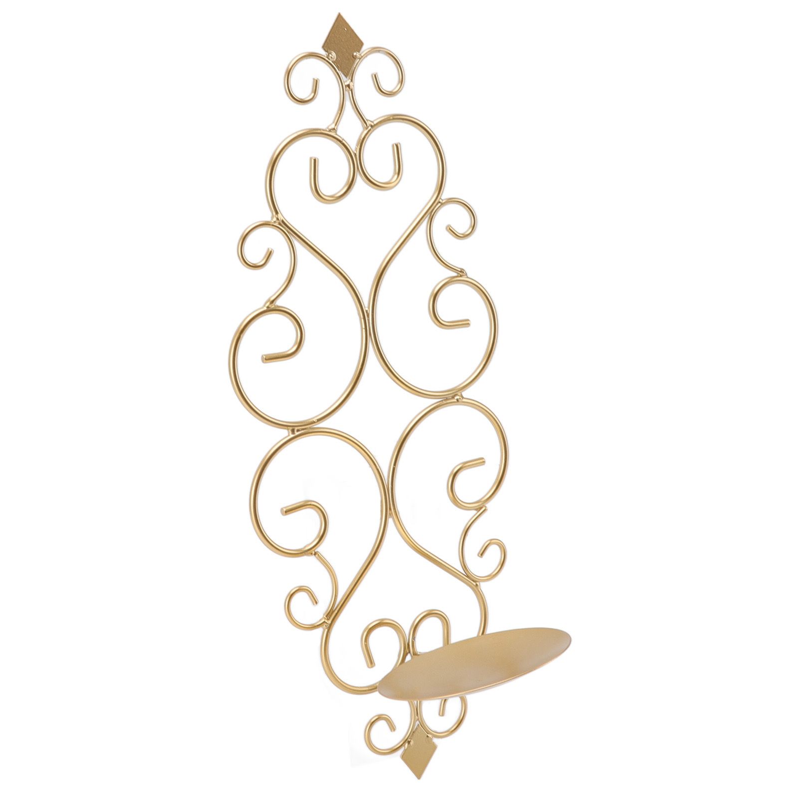 Candle Holder Iron Candlestick Folding Wall Mount Base Sconce Home Decoration for Room Metal Gold - Image 8